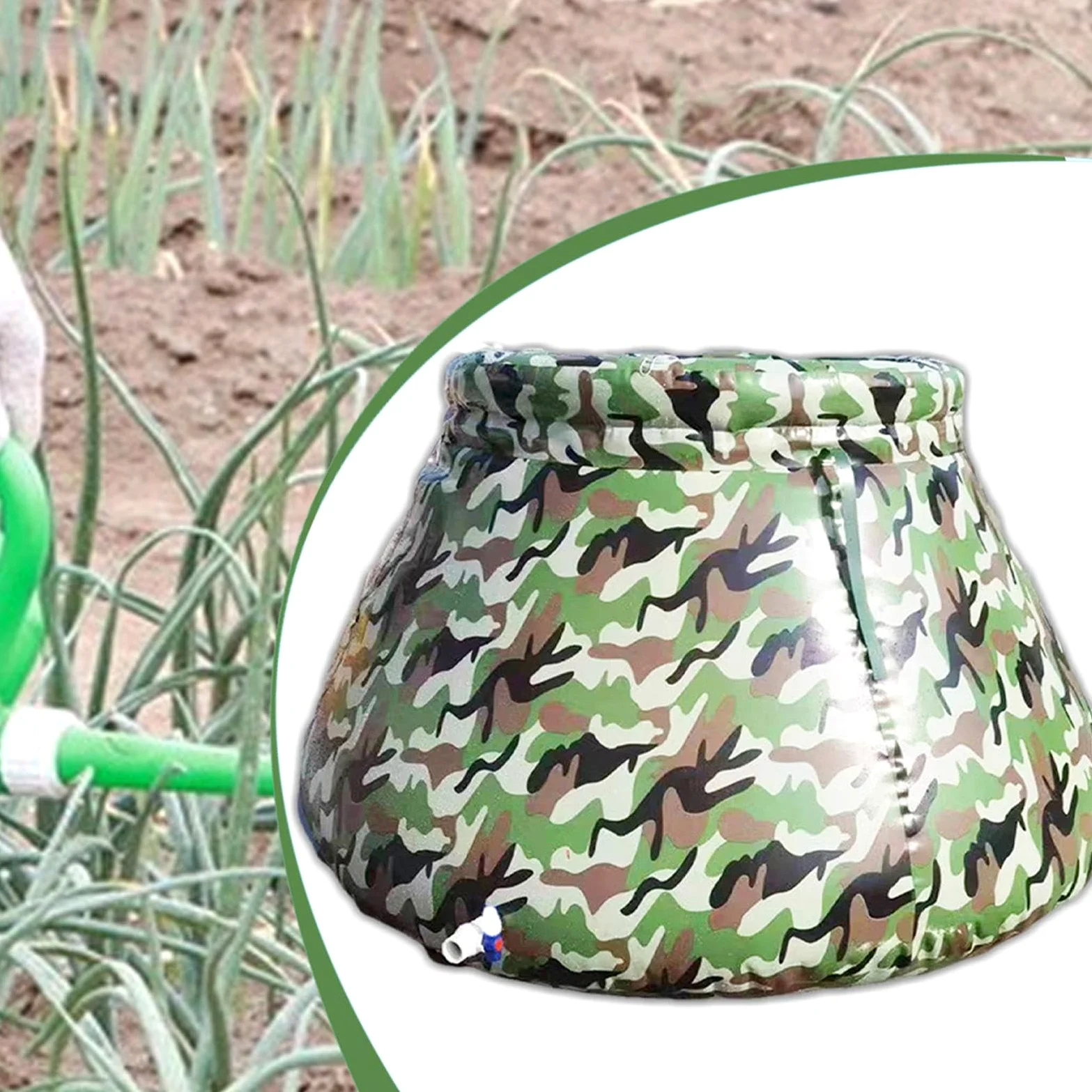 Tanque de Vejiga de Agua Vejiga De Almacenamiento Blanda Con Gran Capacidad | Depósito Agua para Camping, Jardín, Barril de Lluvia, Bañera, Obra, Extinción de Incendios, de Sequía y Almacenamiento