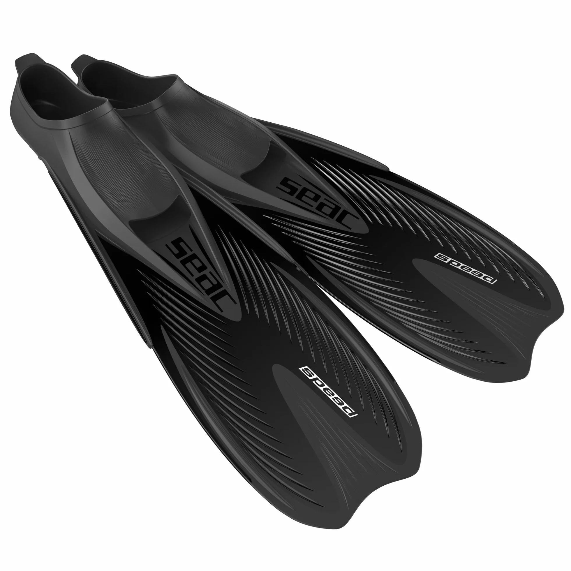 SEAC Speed Aletas Snorkel Cerrado Negro 38/39