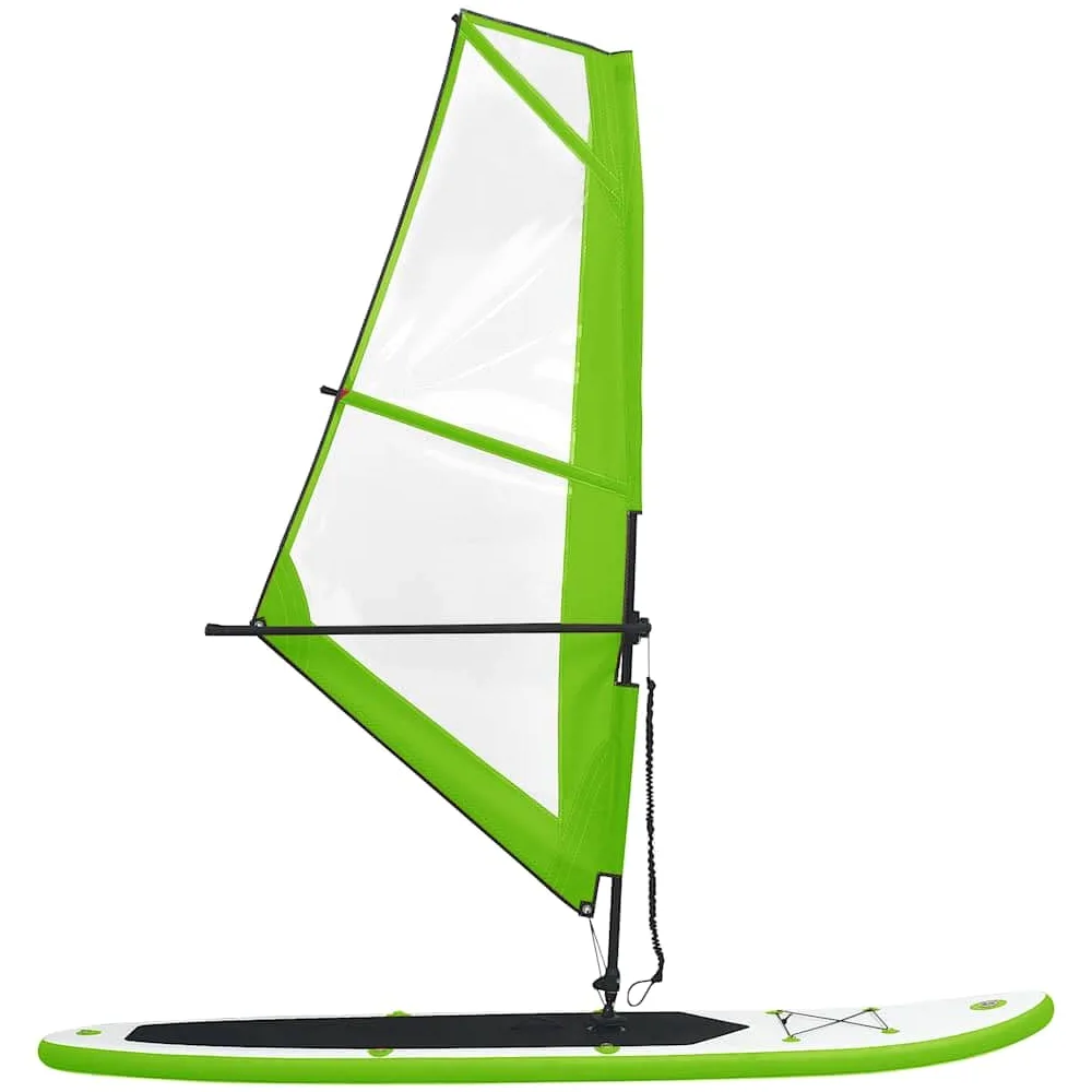 Tabla de surf hinchable con vela de 330 cm, juego completo para deportes acuáticos, incluye bomba, remo, bolsa y kit de reparación