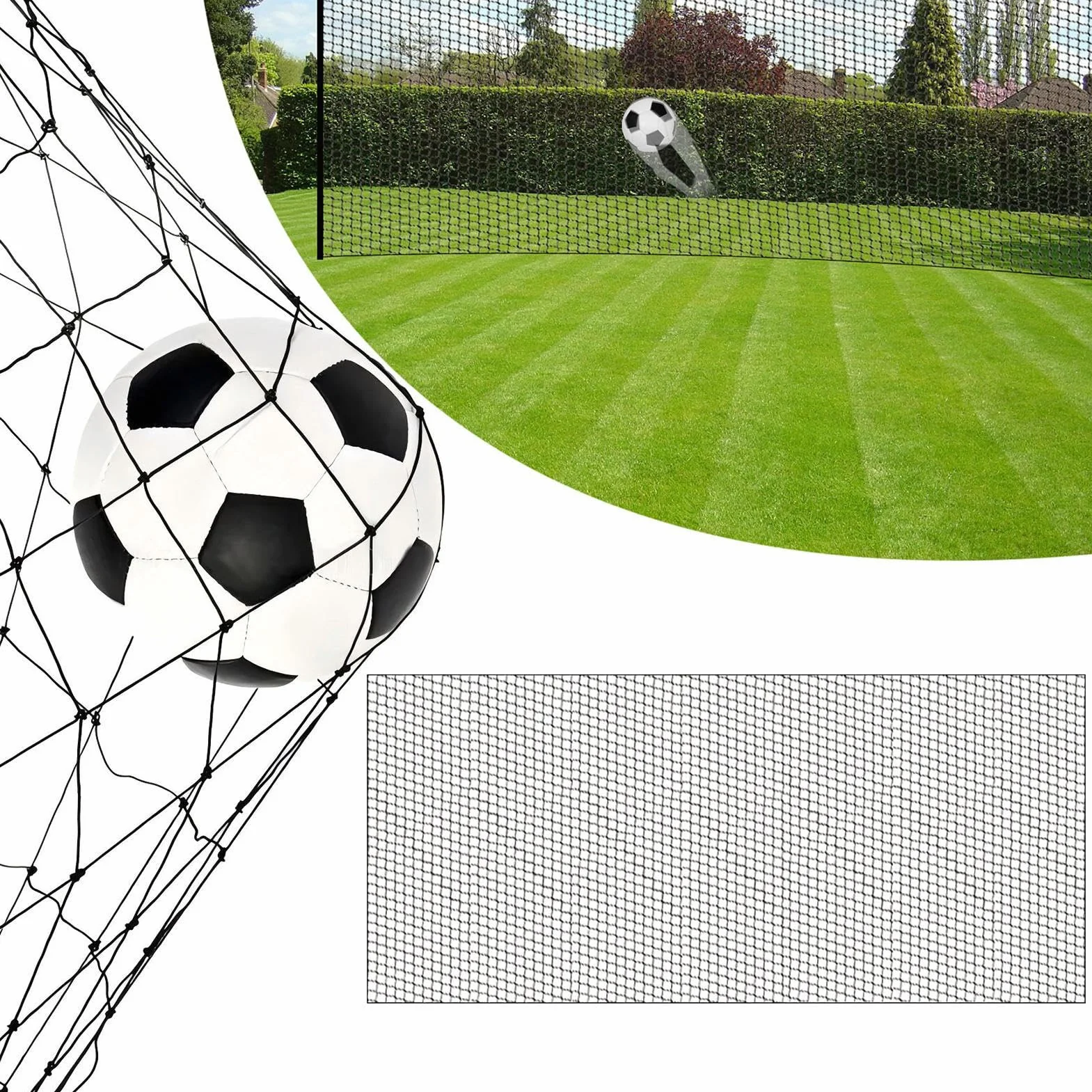 Red de Detención de Balones,Redes para Jardín Trasero | Material Deportivo Malla De Contención para Béisbol Hockey Y Entrenamiento