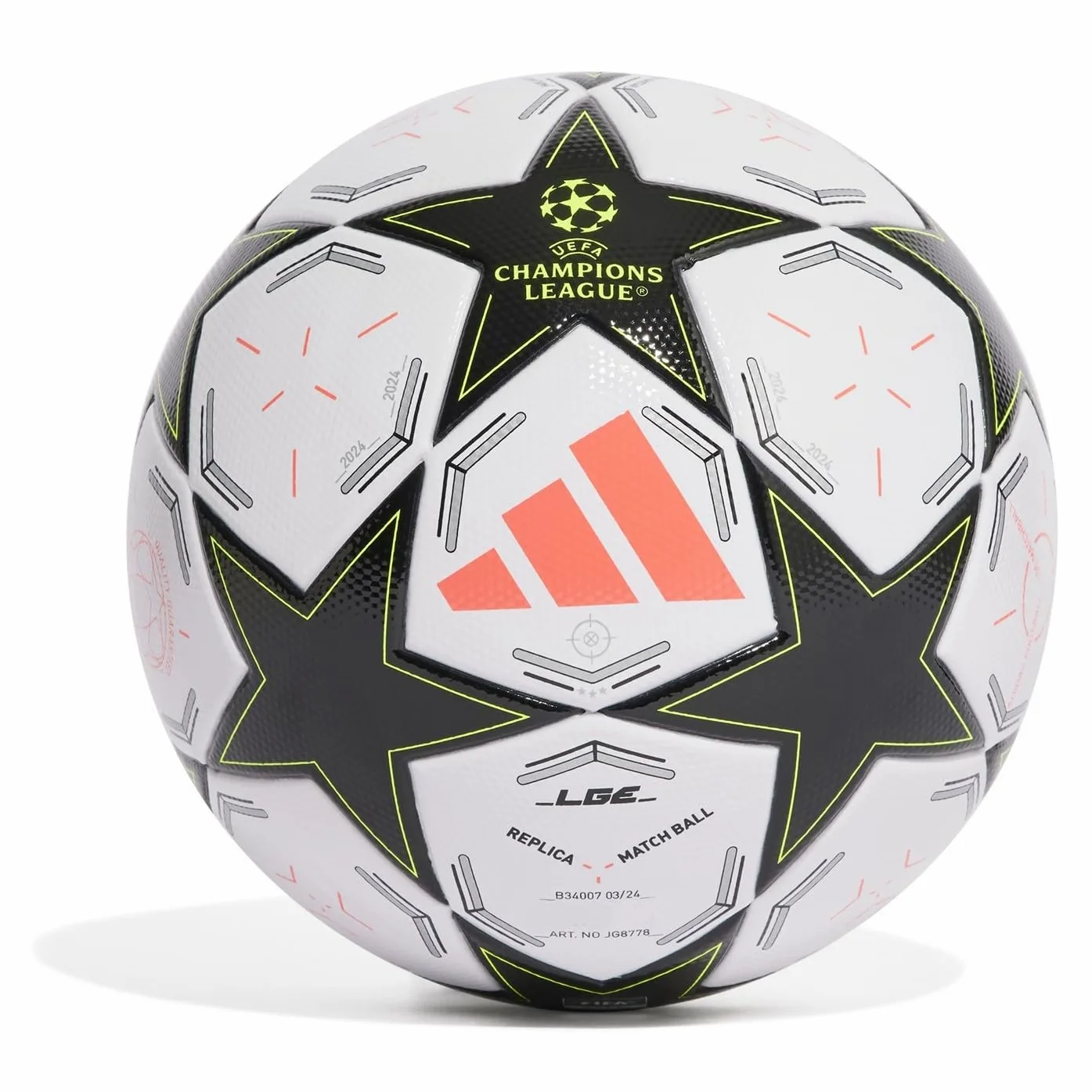adidas UEFA Champions League Box FIFA Quality Ball JG8778, Unisex Footballs, White, 5 EU