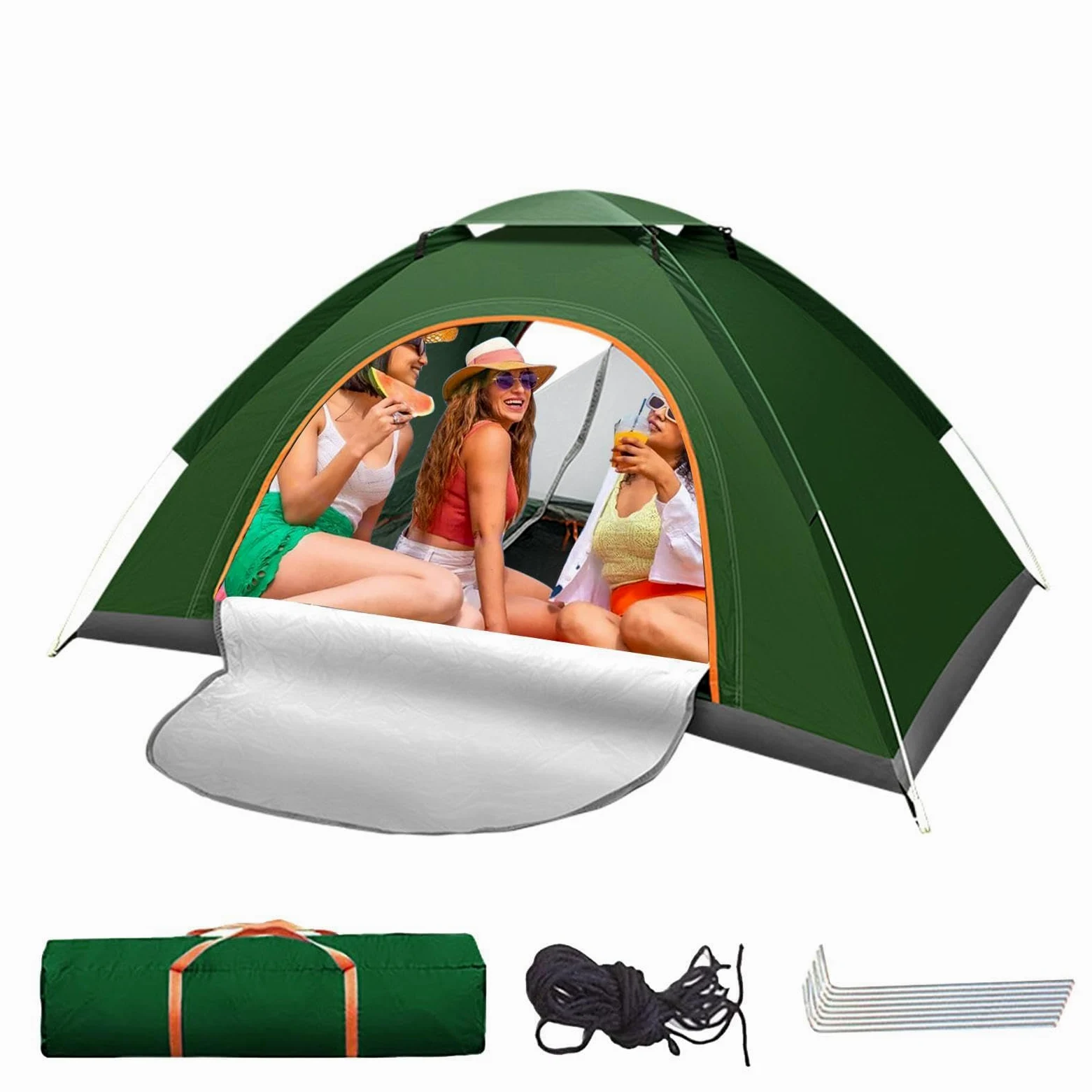 Tienda De Campaña Instantánea Portátil Impermeable Transpirable | Tienda De Campaña Montaje Fácil Para 2 Personas Para Montaña Lago Playa Verano Senderismo Mochilero Y Vacaciones