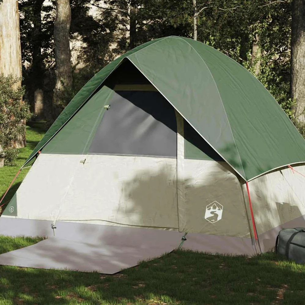 Tienda de campaña domo para personas, verde, T-poliéster impermeable con revestimiento de PU, xx cm, carpa exterior ligera para aventuras