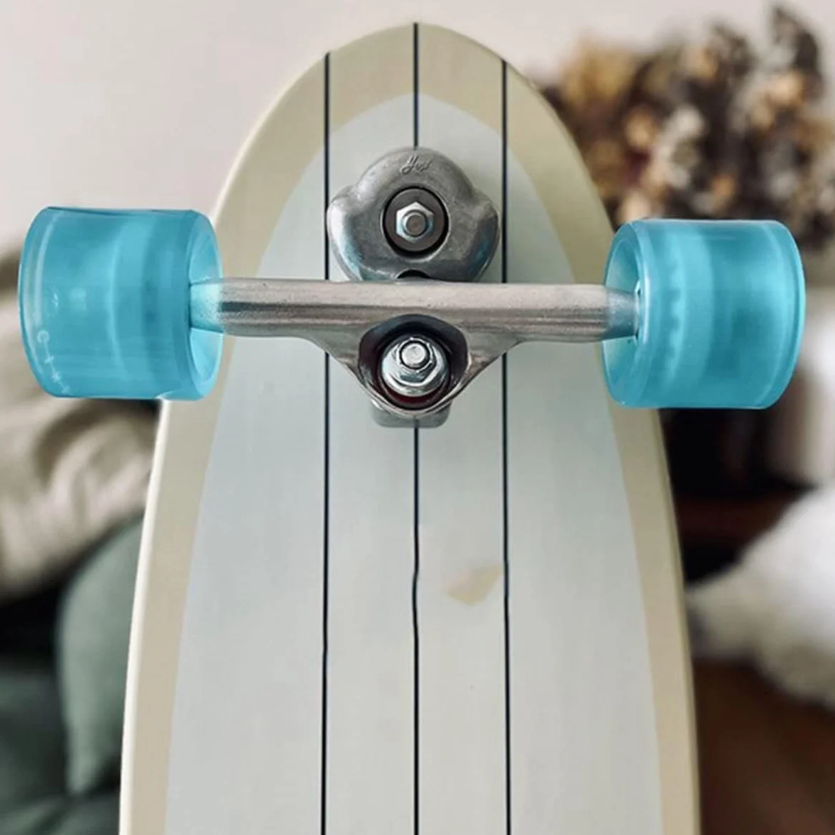 Land Surf Skateboard Eje para S6 Rojo BruCke Surfskate Skateboard Adapter,Plata Junta Set