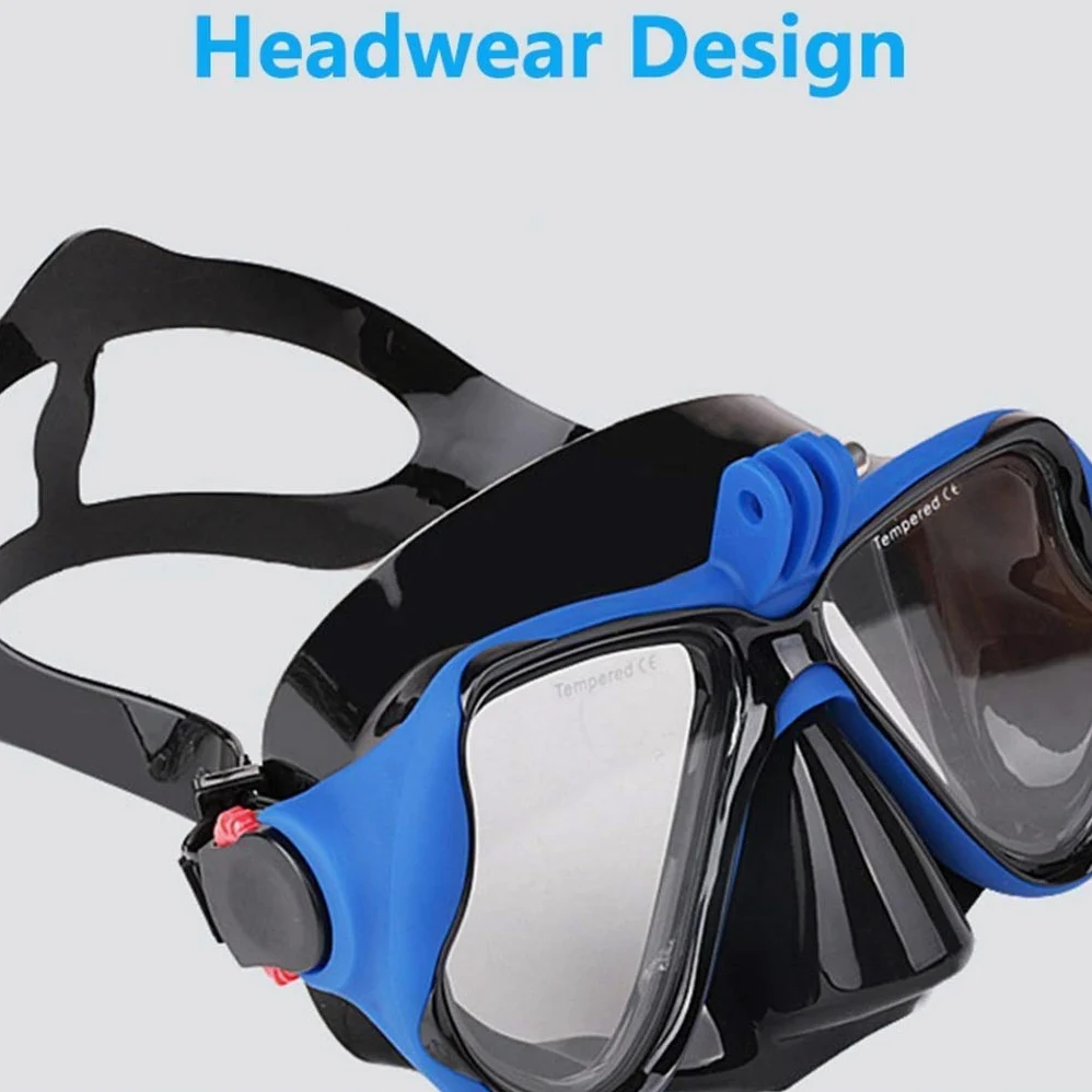 Máscara de Snorkel antivaho, Vidrio Templado panorámico Resistente a Impactos
