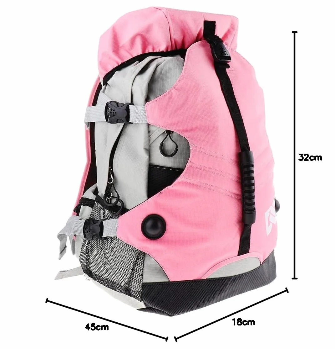SM SunniMix Mochila De Patines De Hielo/En Línea/con Ruedas - Bolsas De Patinaje Grandes para Llevar Patines De Hielo, Patines De Ruedas, Artículos Deportivos