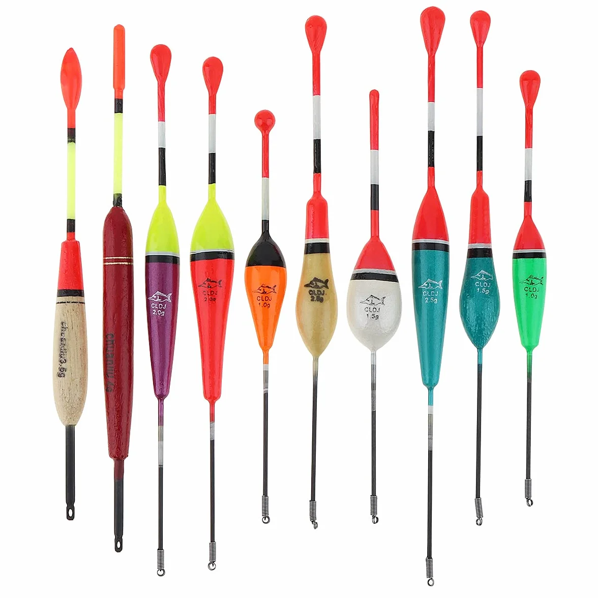 Flotador de pesca y bobber – Palo ovalado de madera de trucha para pesca