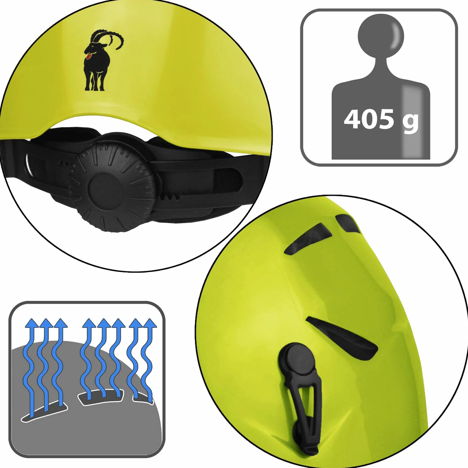 ALPIDEX Casco de Escalada Universal EN 12492