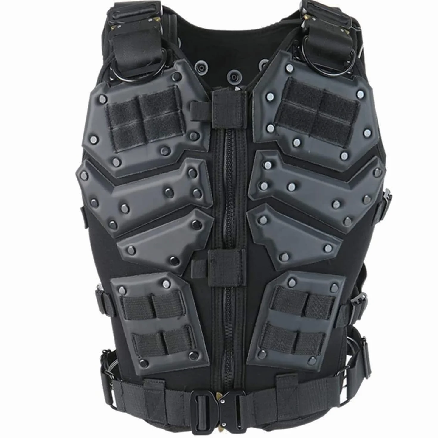 Chaleco táctico Airsoft Chalecos Molle Protector de pecho Ajustable Paintball Cosplay Traje de película CS Game Combat Militar Entrenamiento al aire libre Ajuste S-XL Tamaño Adulto Hombres Mujeres