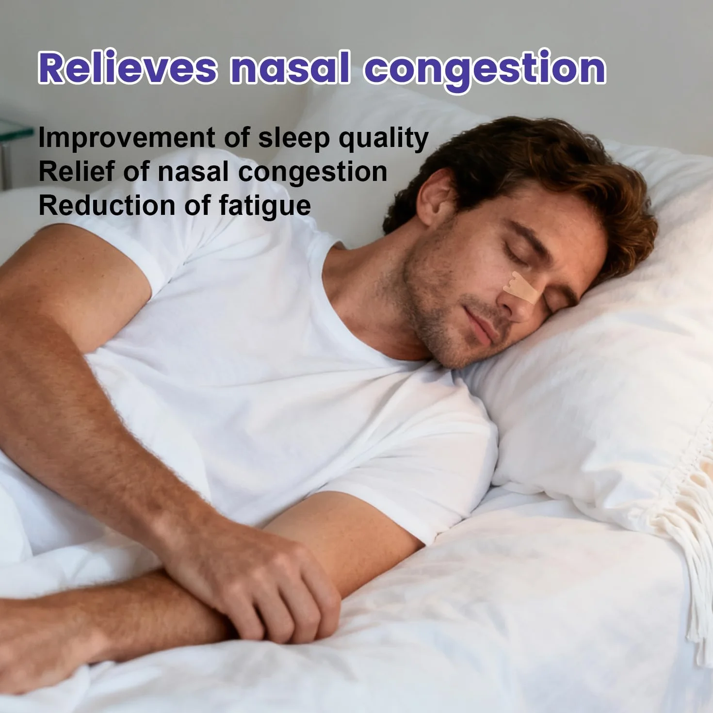 Tiras Nasales Antironquidos, 120 Pcs Nasal Strips Parches para Evitar Ronquidos y Mejor Respiración