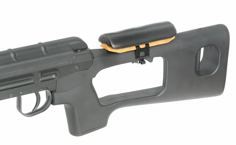 Réplica de Rifle de Francotirador de Airsoft Modelo Dragunov SVD o SWD accionado por Muelle de plástico y Metal de la Marca AGM - Potencia 1,2 Julios