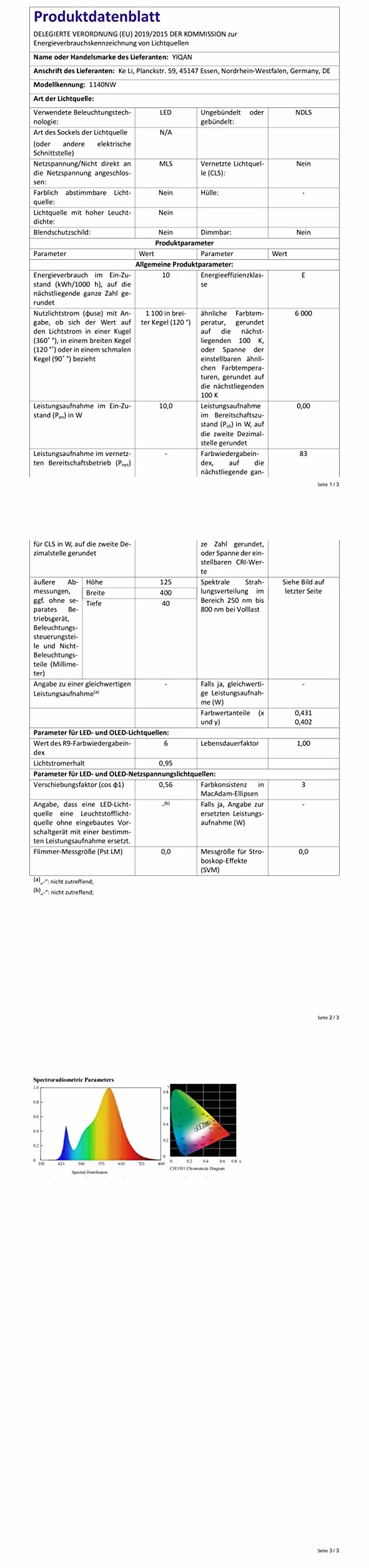 Espejo LED 40cm Luz de Baño 10W 700 Lúmenes 230V 4000K IP44 Aluminio