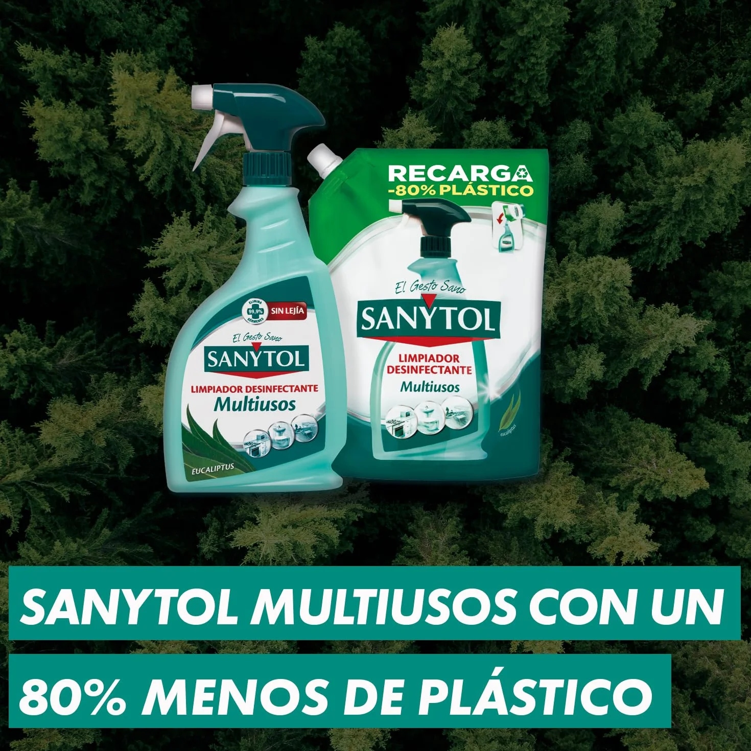 Sanytol Recarga Limpiador Desinfectante Multiusos 750 ml
