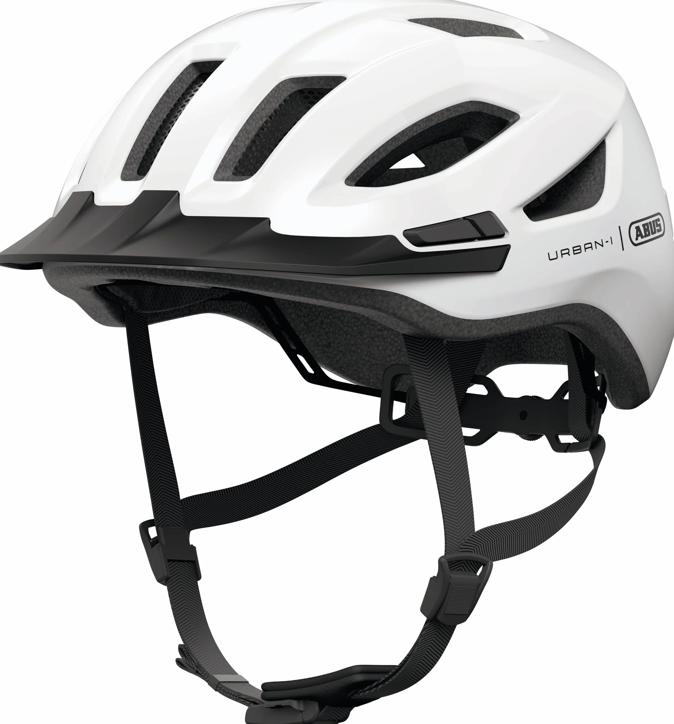 ABUS Urban-I 4.0 - Casco de Bicicleta con luz Trasera Recargable, 2 Modos de luz, Paraguas, Apertura de Trenza y Cierre magnético, para jóvenes, Mujeres y Hombres