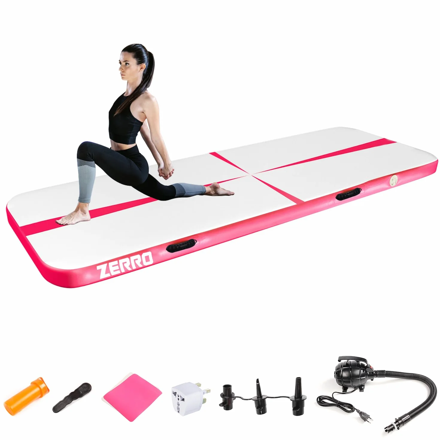 CCLIFE Colchoneta Hinchable Eléctrica Bomba de Aire Rápido Inflado para Fitness Yoga Entrenamiento