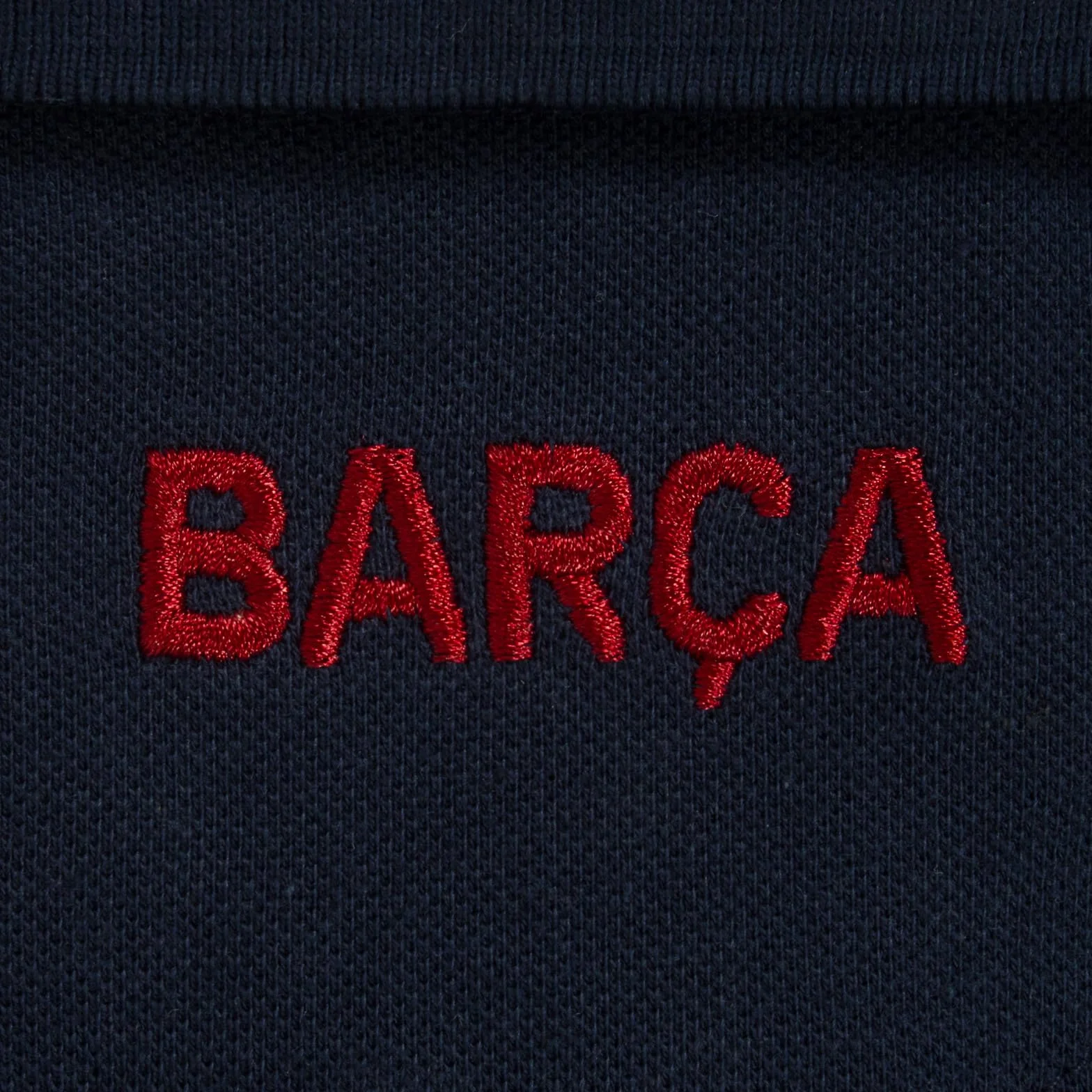 FC Barcelona - Polo Oficial para Hombre - con el Escudo del Club - Azul Marino