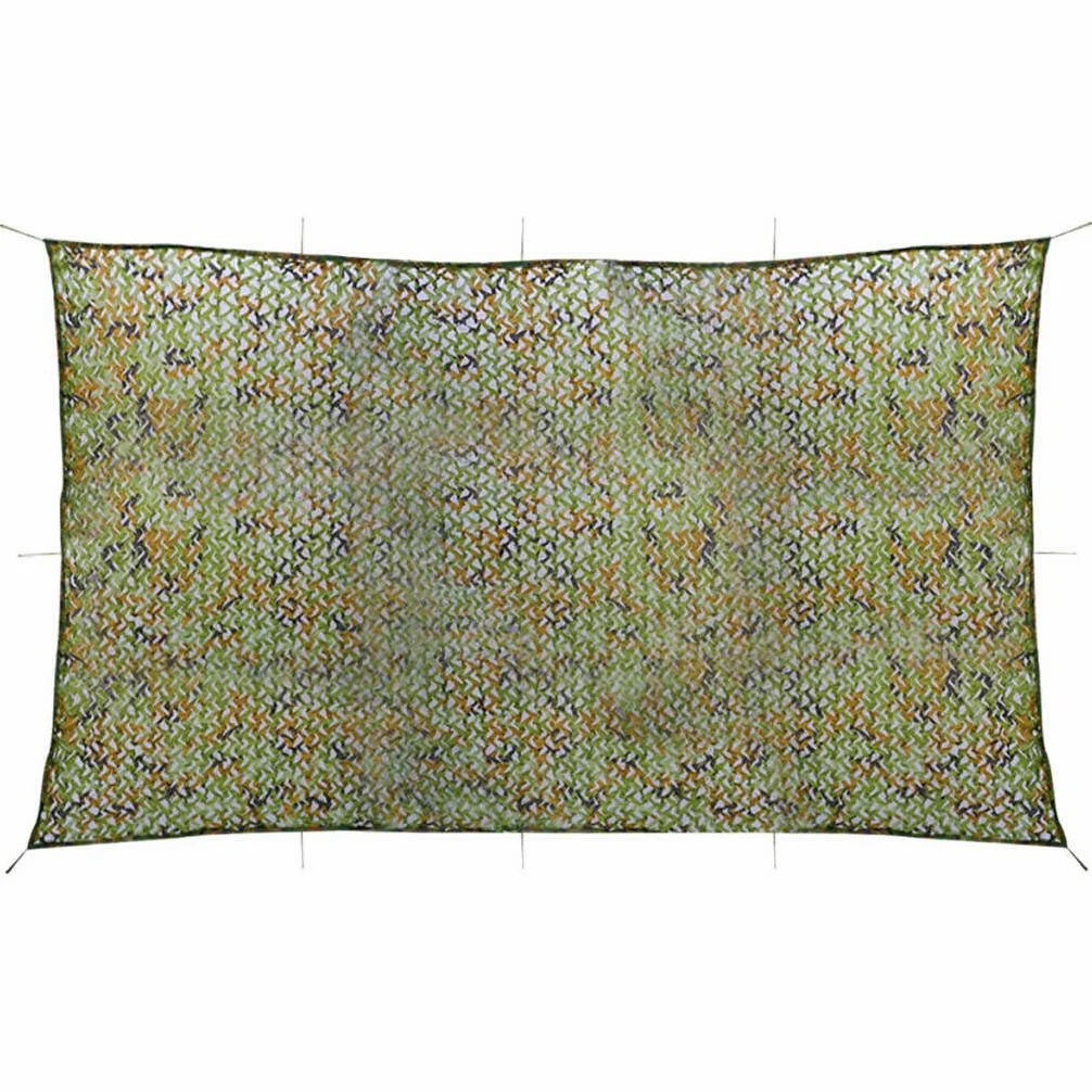 Red de camuflaje de camuflaje verde de poliéster Oxford con bolsa de almacenamiento para caza, deportes de tiro, asiento, exterior, protección visual y capota