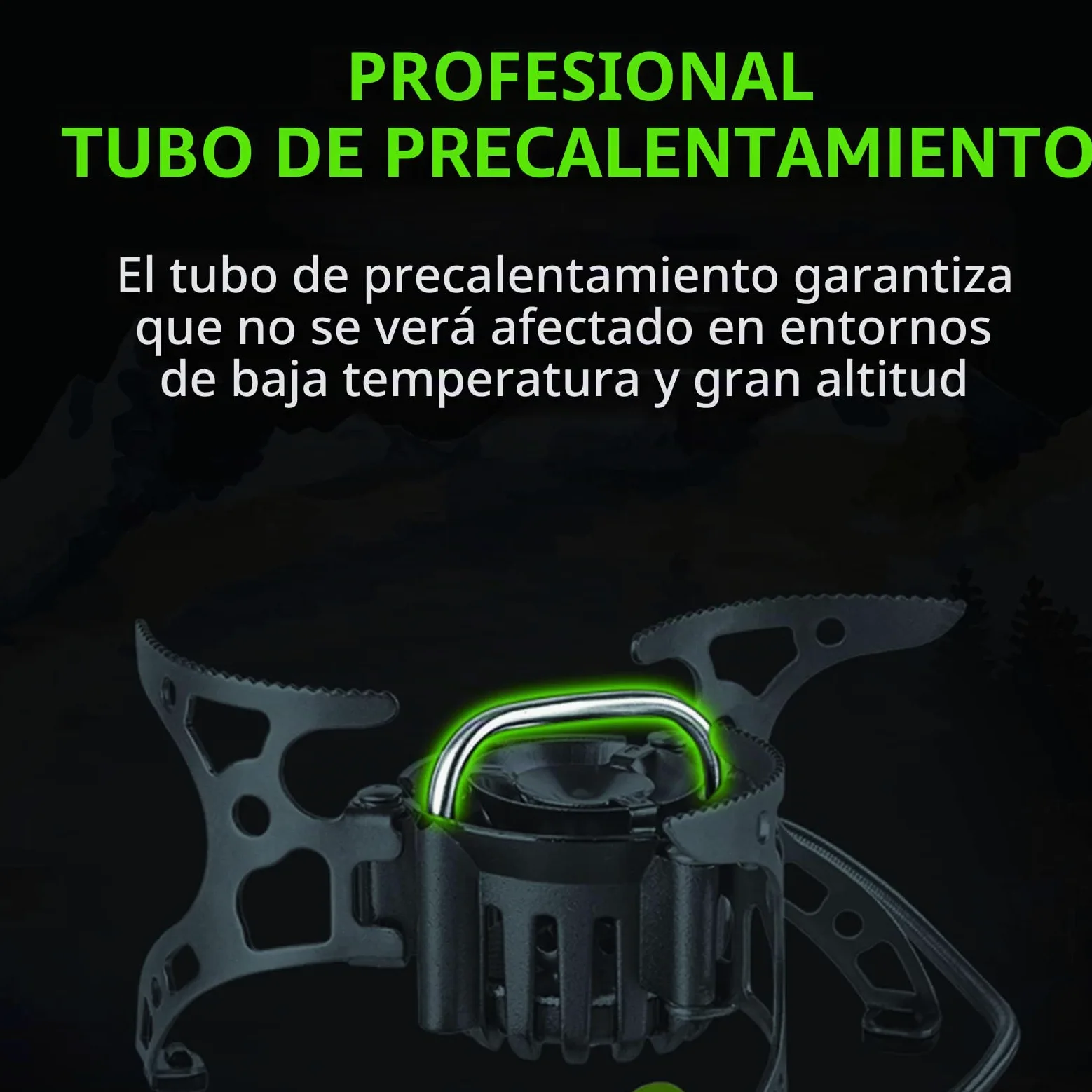 BRS-8 - Cocina de exterior multicombustible - Estufa de queroseno portátil con quemadores de gas plegables para acampar y cocinar picnic