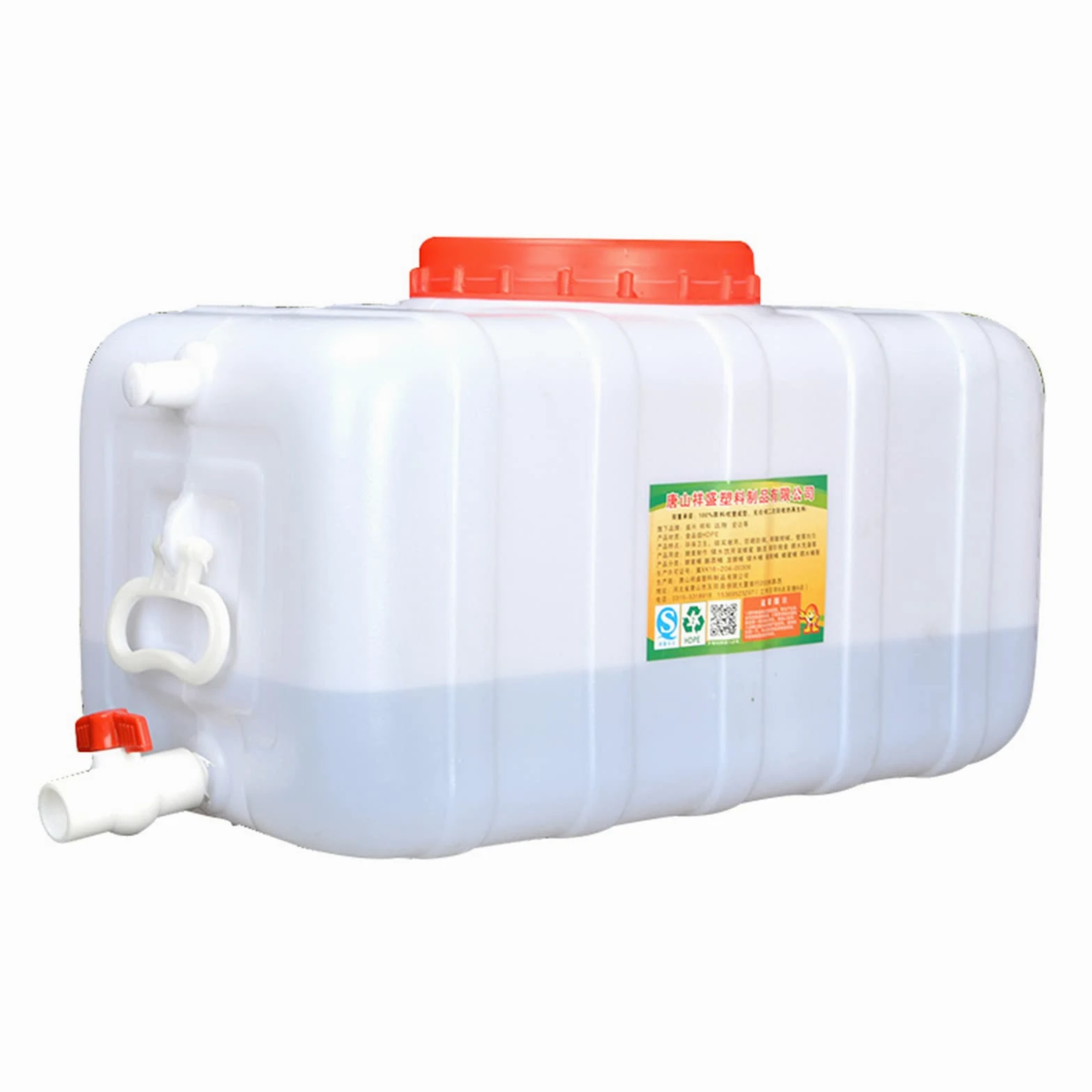 Bidon agua 150 Litros Bidón Plástico Con Grifo Contenedores De Agua Almacenamiento De Agua Cubo De Agua Portátil Tanque De Agua Del Coche Beber De Emergencia Caravanas Al Aire Libre Camping Senderismo