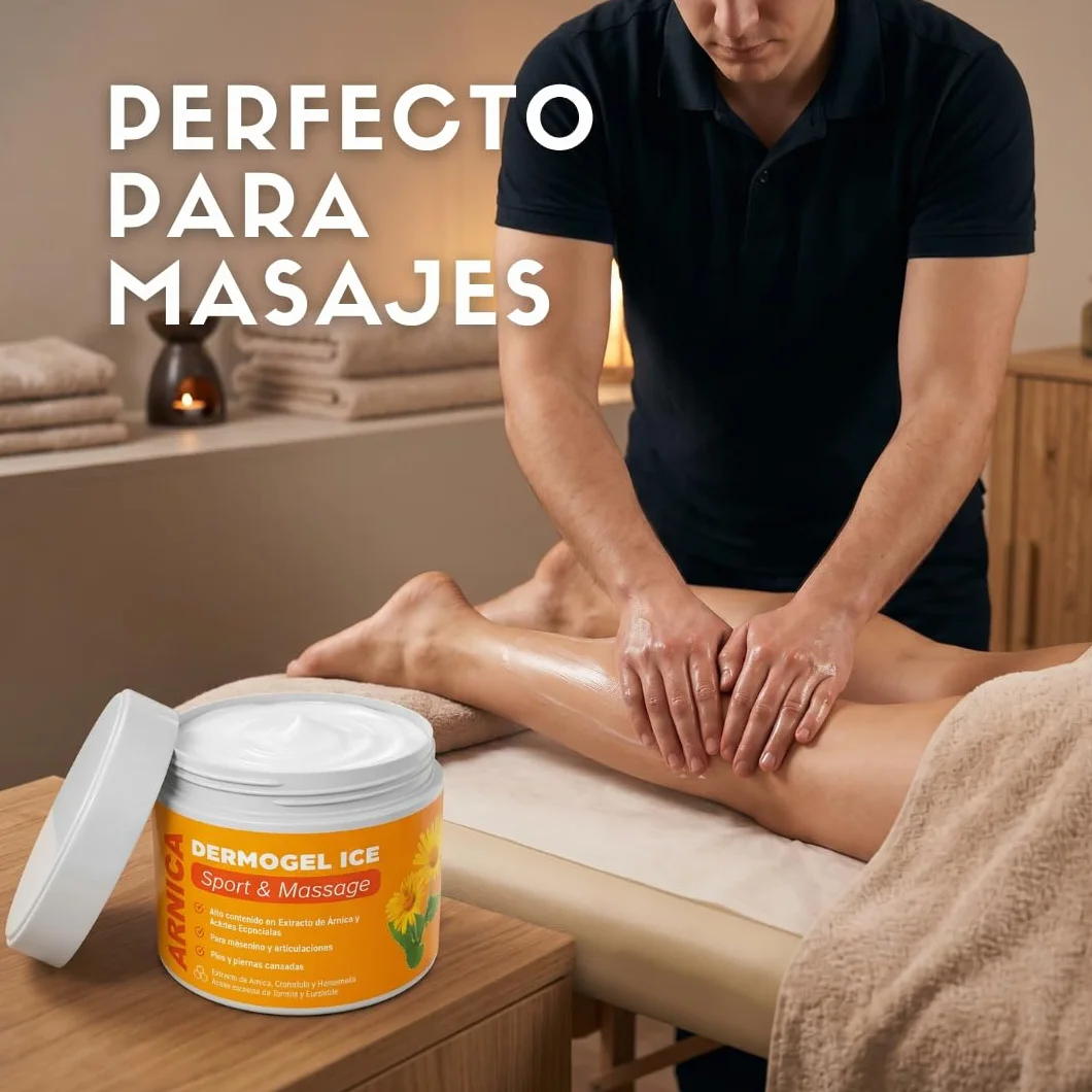 QKnatur GEL CREMA ARNICA MONTANA 300 ml Acción Intensa Frio Masajes Musculares Articulaciones