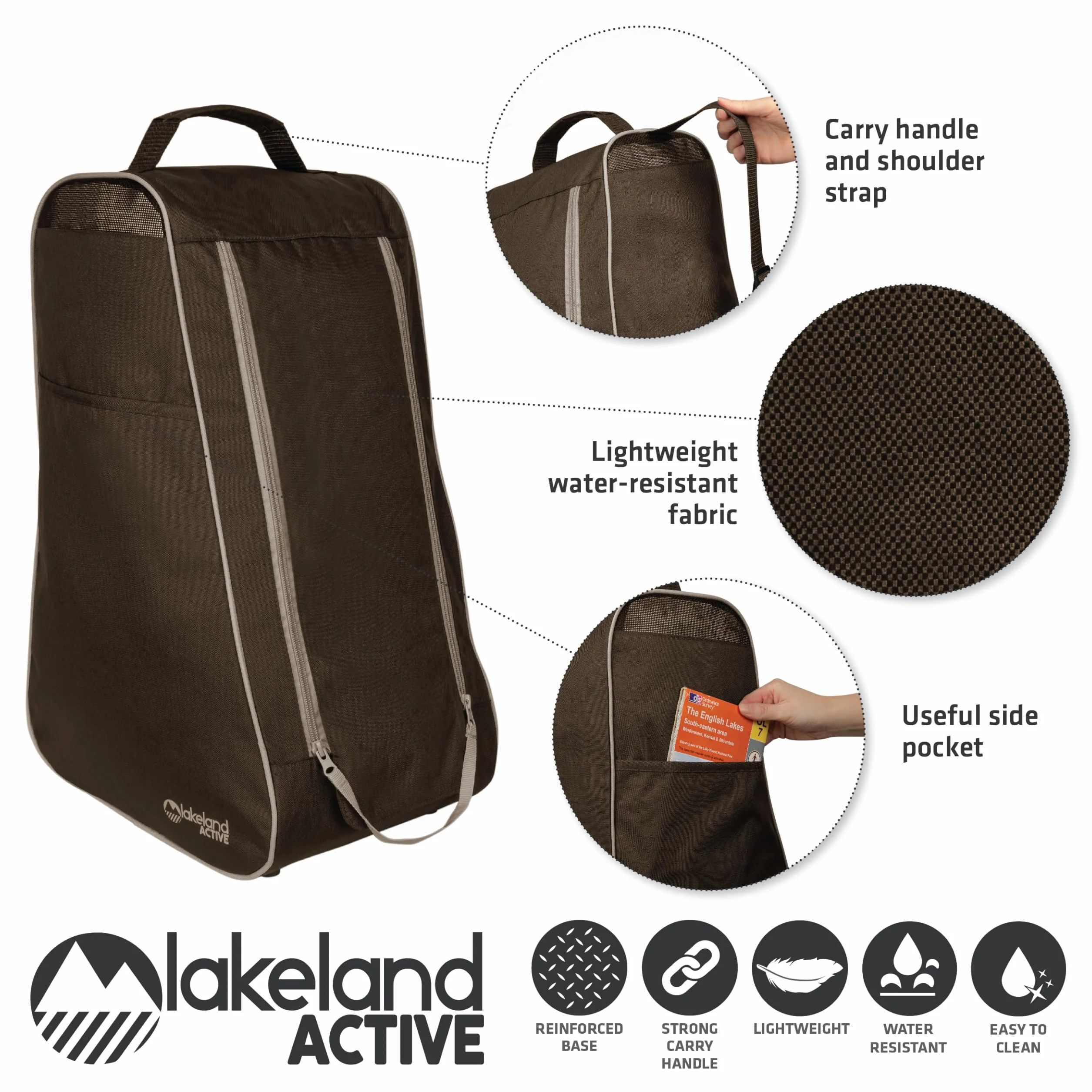 Lakeland Active Oakfield Wellington - Bolsa para botas, Brown, Talla única, Bolsa para zapatos