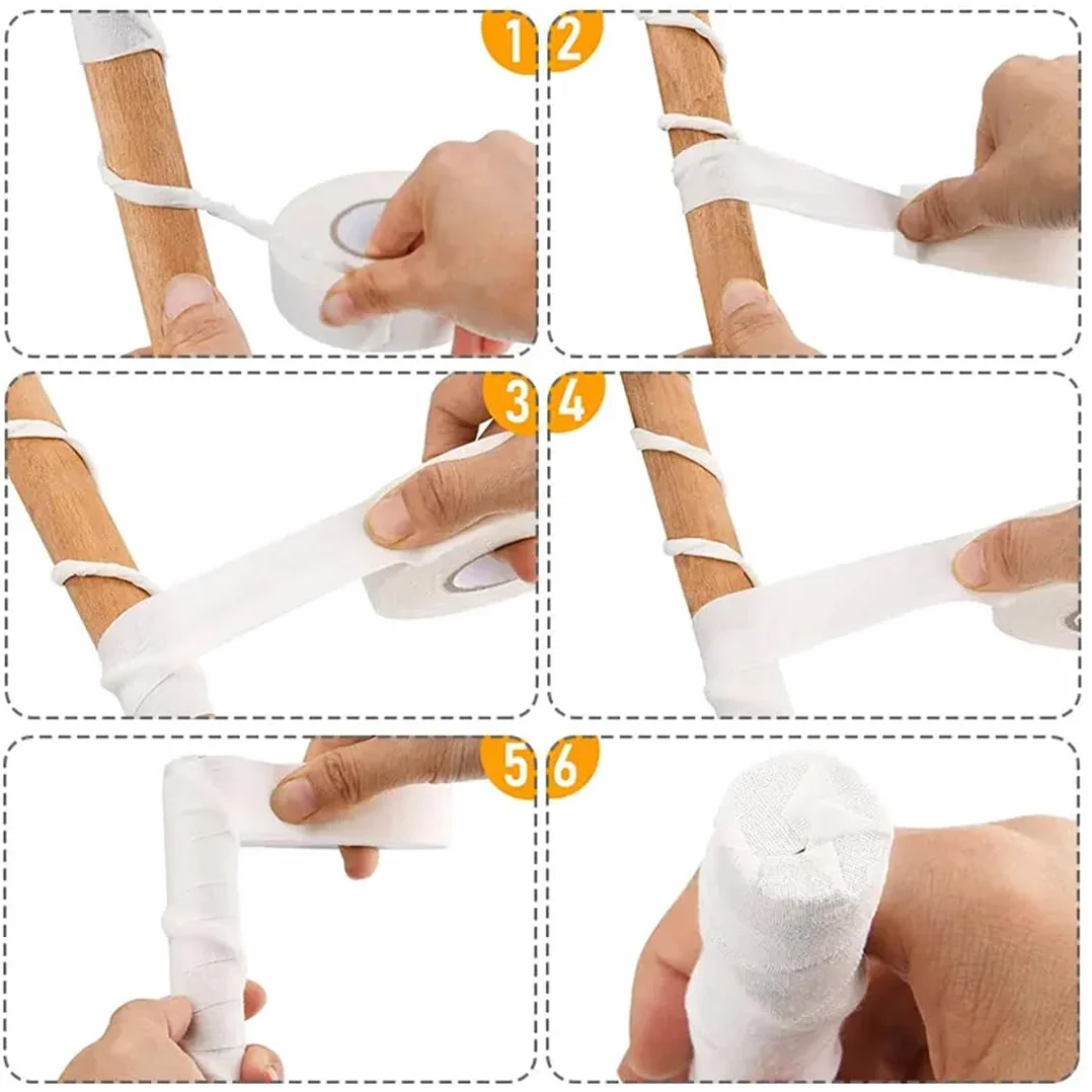 IKOPFLN Cinta de Hockey Cinta de Agarre para Deportes Cinta Adhesiva de Hockey sobre Hielo para Hockey la Raqueta de Tenis la Cuerda de Esquí la Caña de Pescar 25M*2.5cm Incluye 1 Tijera en U