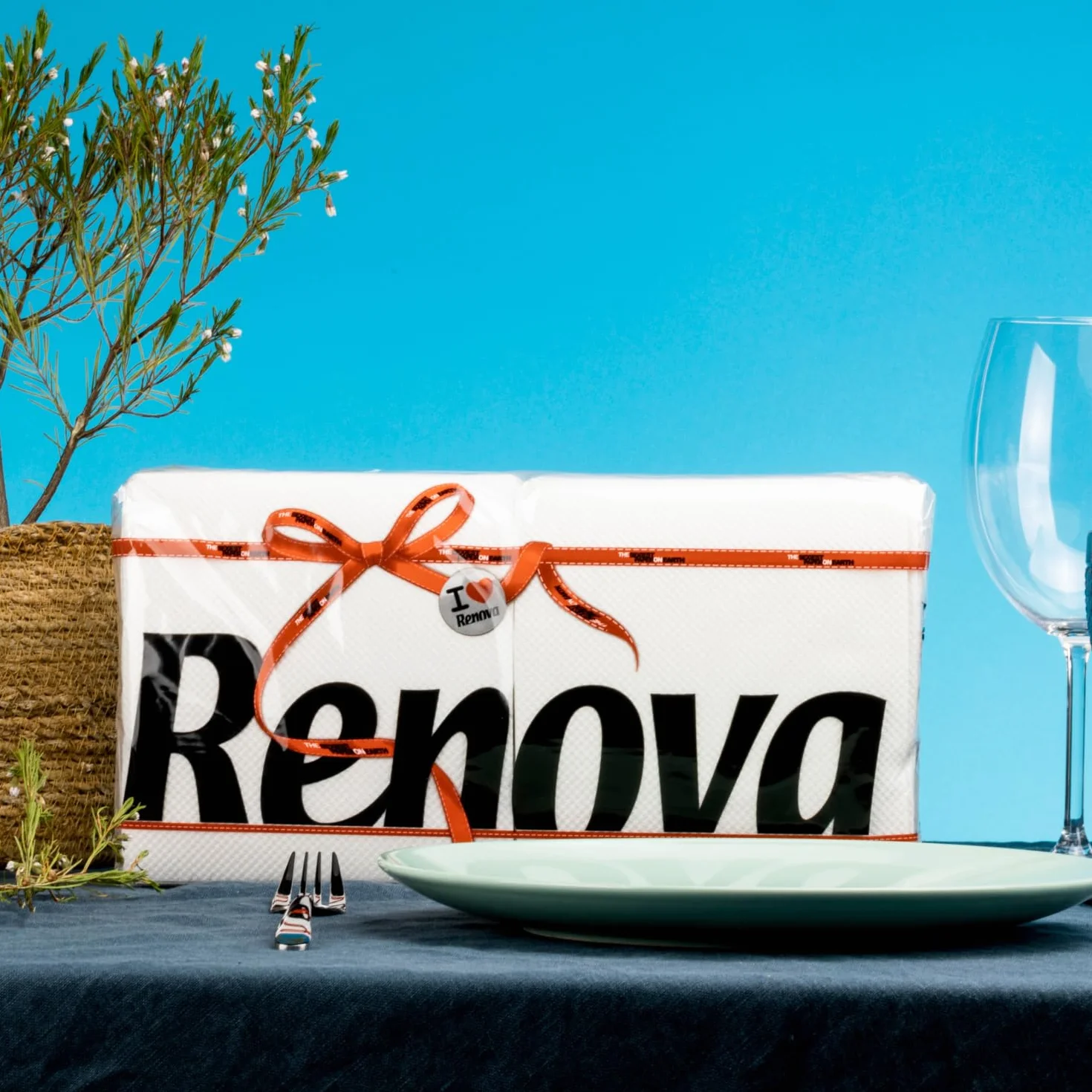Renova Servilletas de Papel Red Label, 200 Unidades, Blancas