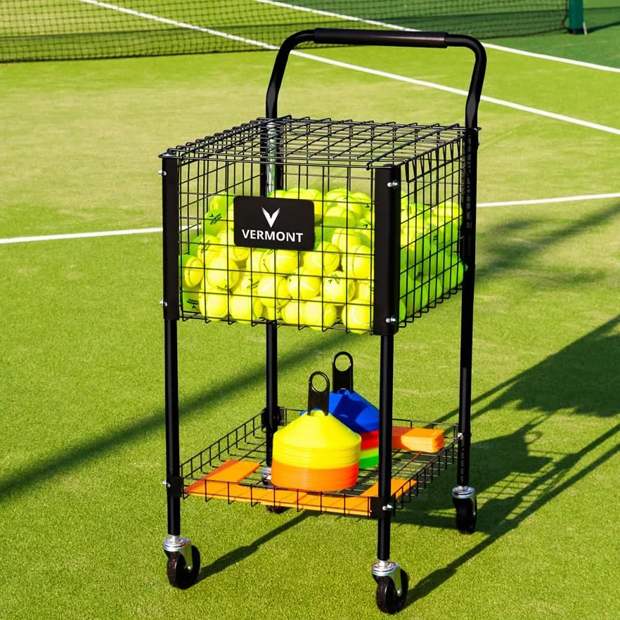 Vermont Carro para Pelotas de Tenis/Pádel – Carrito Recogepelotas con Capacidad de 325