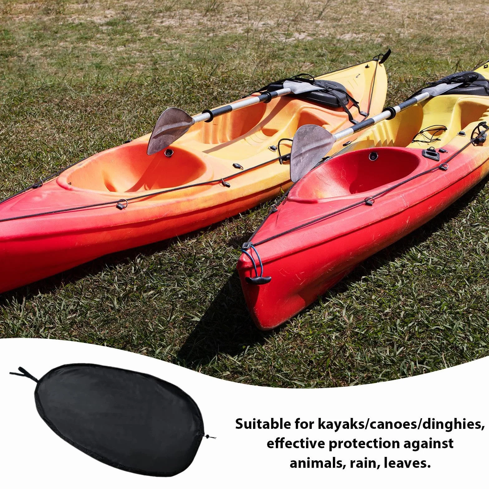 Cubierta impermeable para kayak, cubierta de escotilla de kayak, cubierta de escotilla de transporte para kayak, junta de cabina de kayak, almacenamiento de kayak al aire libre, tela impermeable a