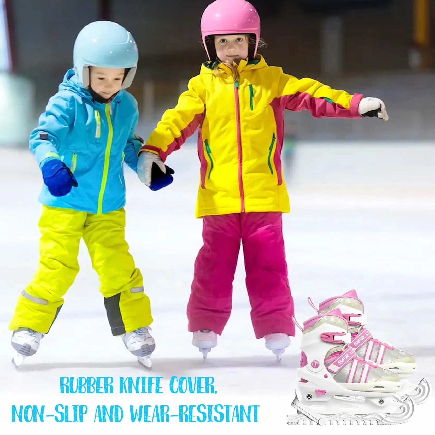Protectores de patinaje sobre hielo, zapatos de hockey, cubiertas de cuchillas de patinaje sobre hielo, hebillas ajustables, protectores de patinaje artístico, accesorios de hockey sobre