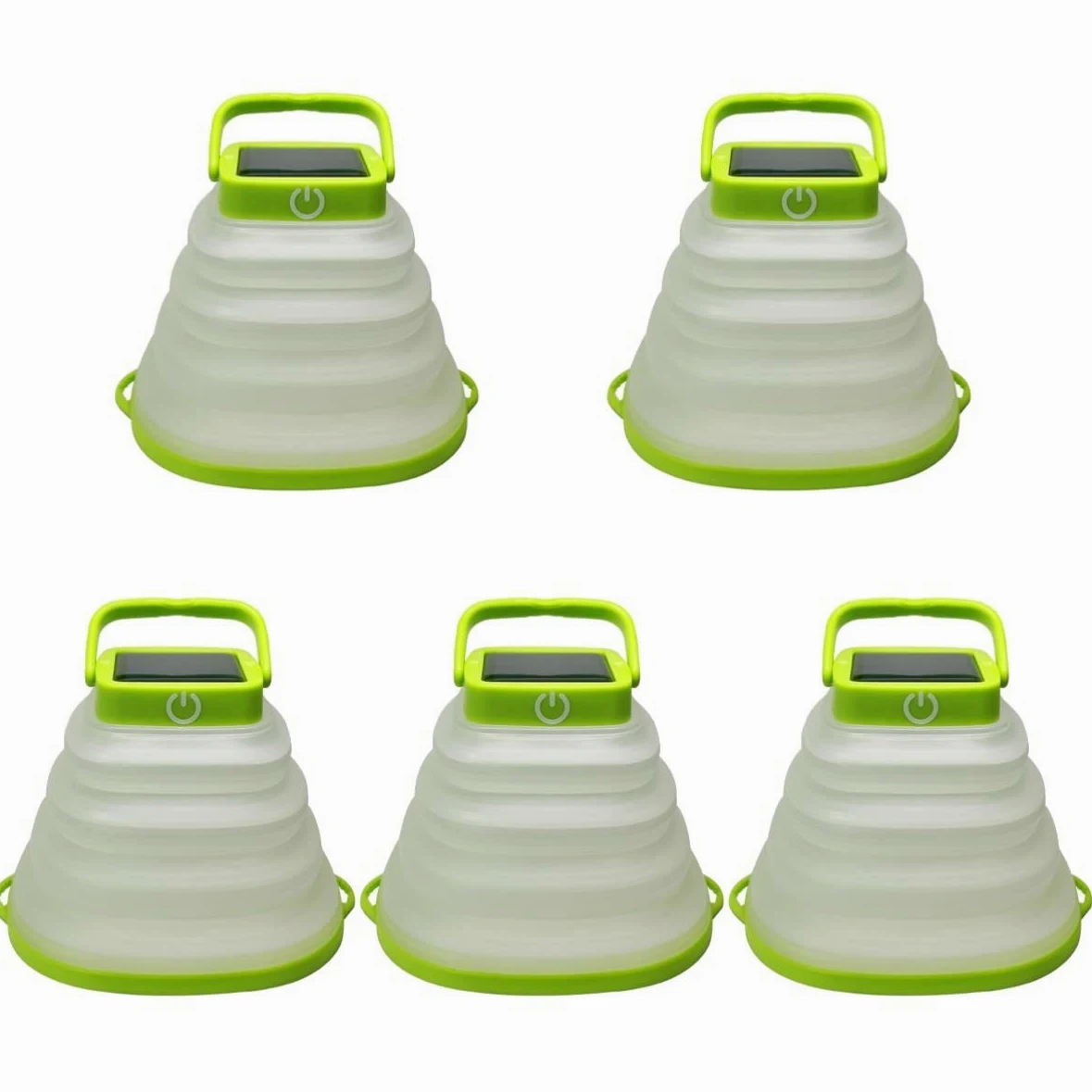 Linterna de camping, 5 piezas de respaldo y colgante al aire libre con tienda portátil, luz plegable, lámpara de linterna, batería USB, kit de camping LED de emergencia, campamento solar, viaje, negro