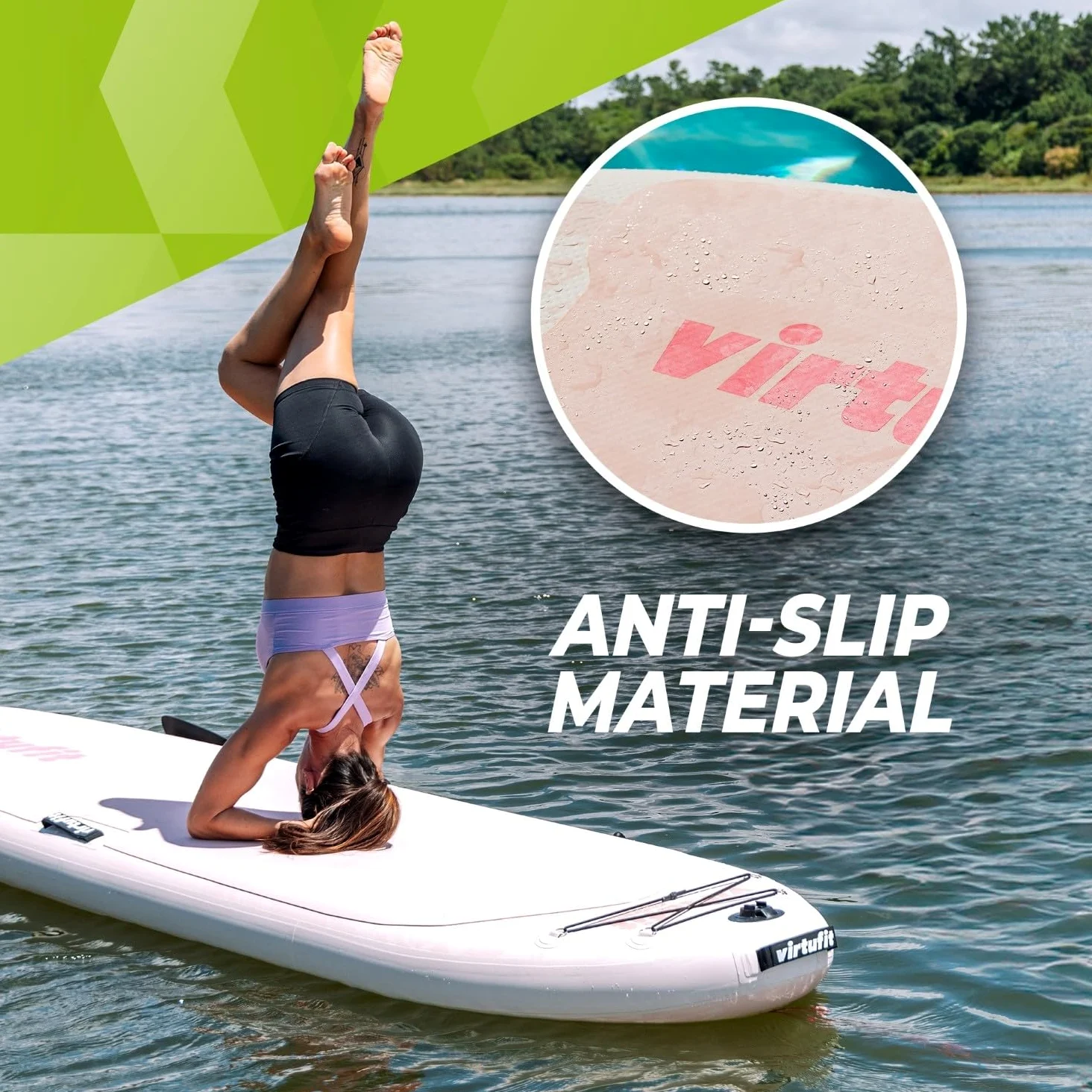 VirtuFit Tabla de SUP Ocean 275 – Negro – Incluye accesorios y bolsa de transporte