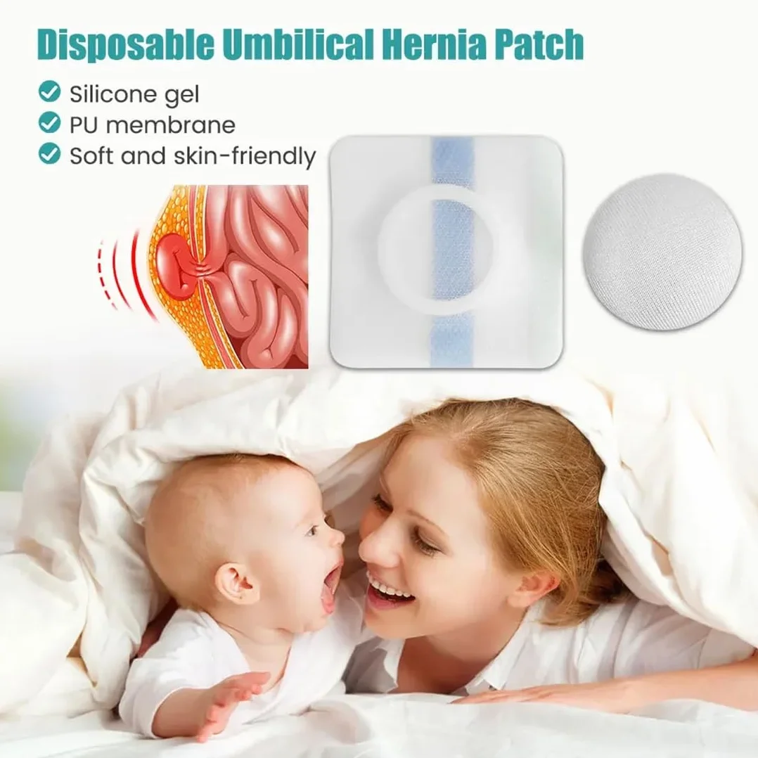 GXGM Cordon Umbilical Bebé Hernia Protección Cinta Adhesiva PU Suave Transpirable