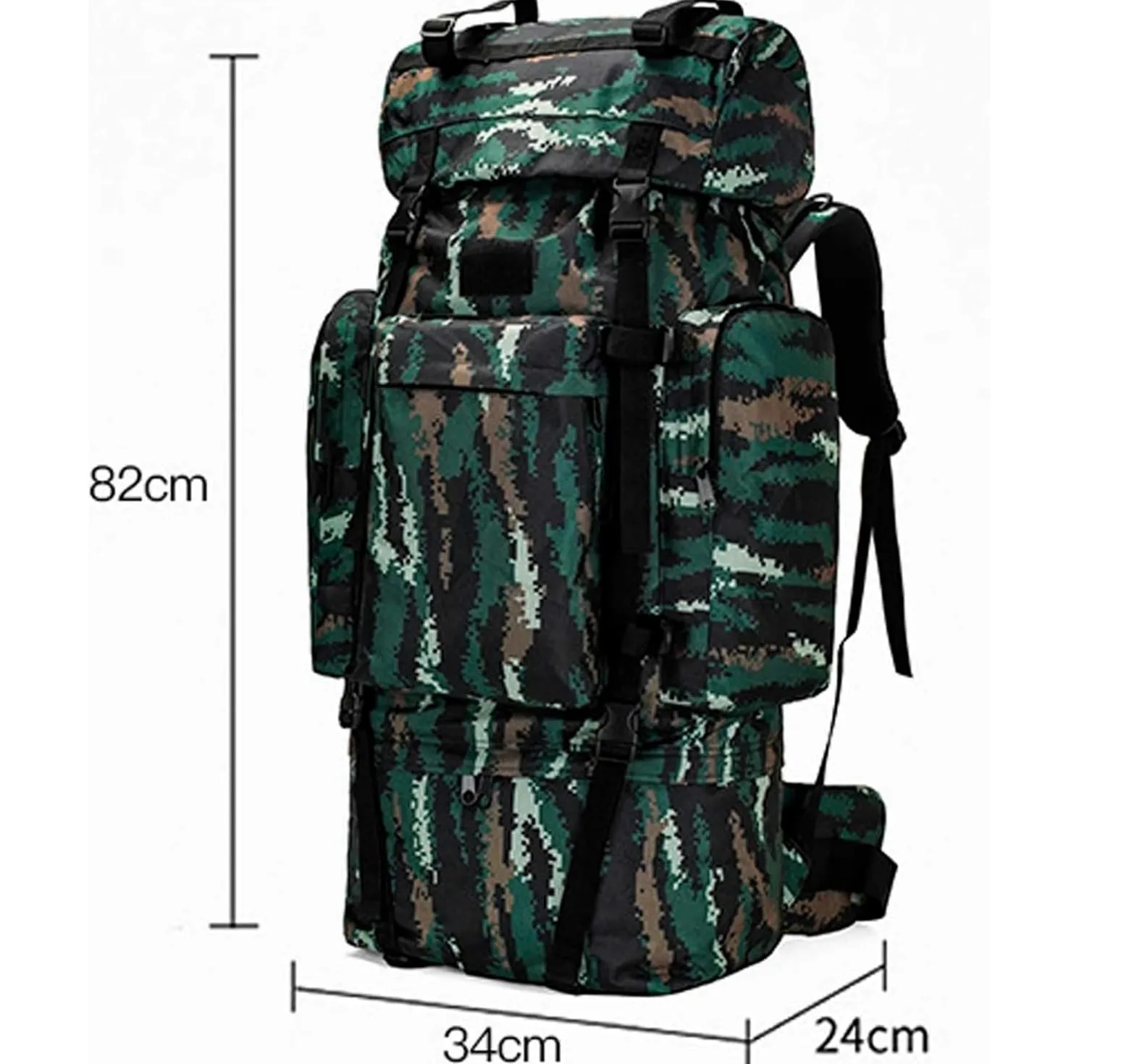 Mochila Viaje Mochila Montaña Mochilas Grandes Impermeables De 110L, Mochila Para Senderismo Al Aire Libre, Camping, Senderismo, A Prueba De Roturas Mochila Trekking(D)