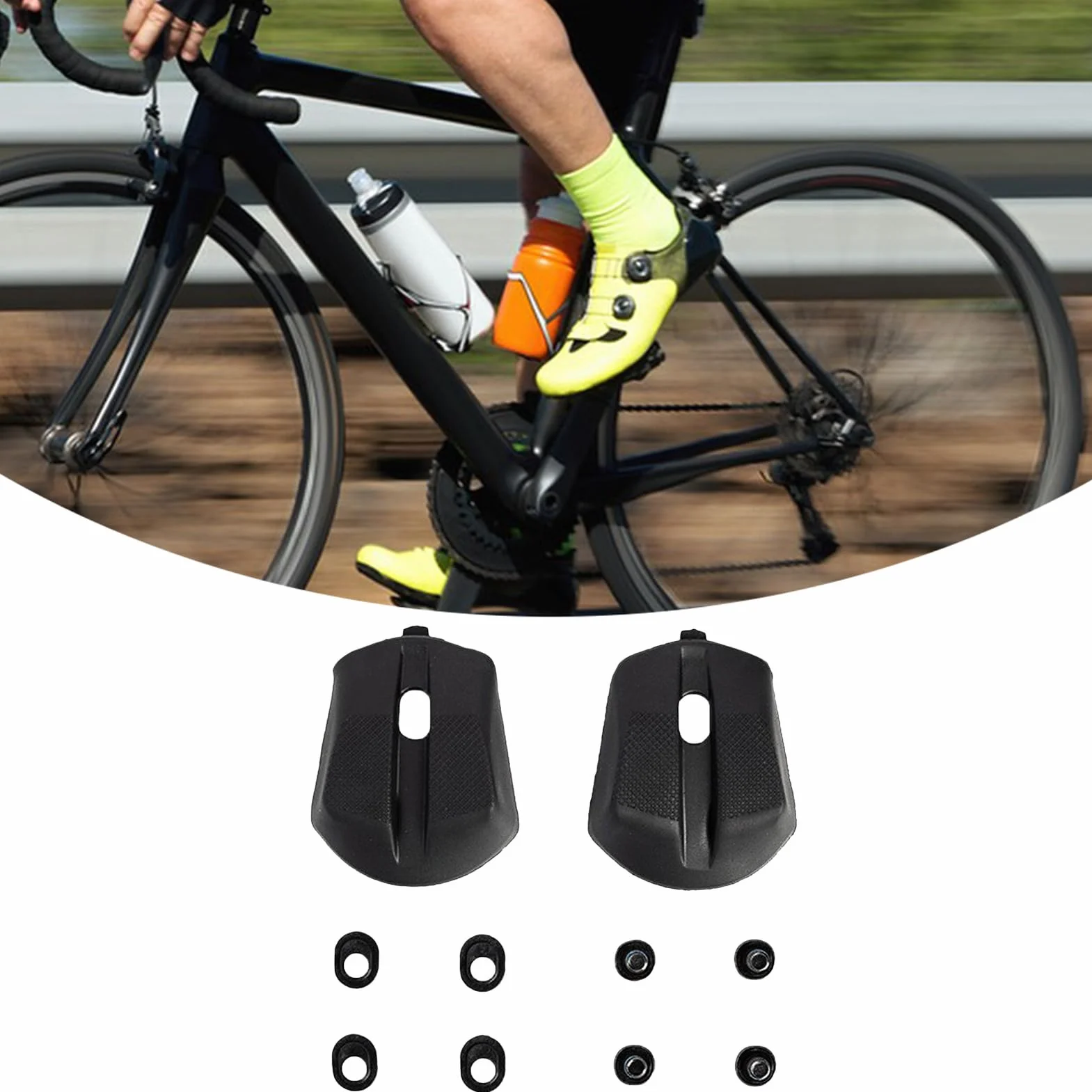 Talonera Reemplazo Talón Zapatos Bicicleta Carretera Refuerzo Antideslizante Resistente Reparación Ciclismo Interior