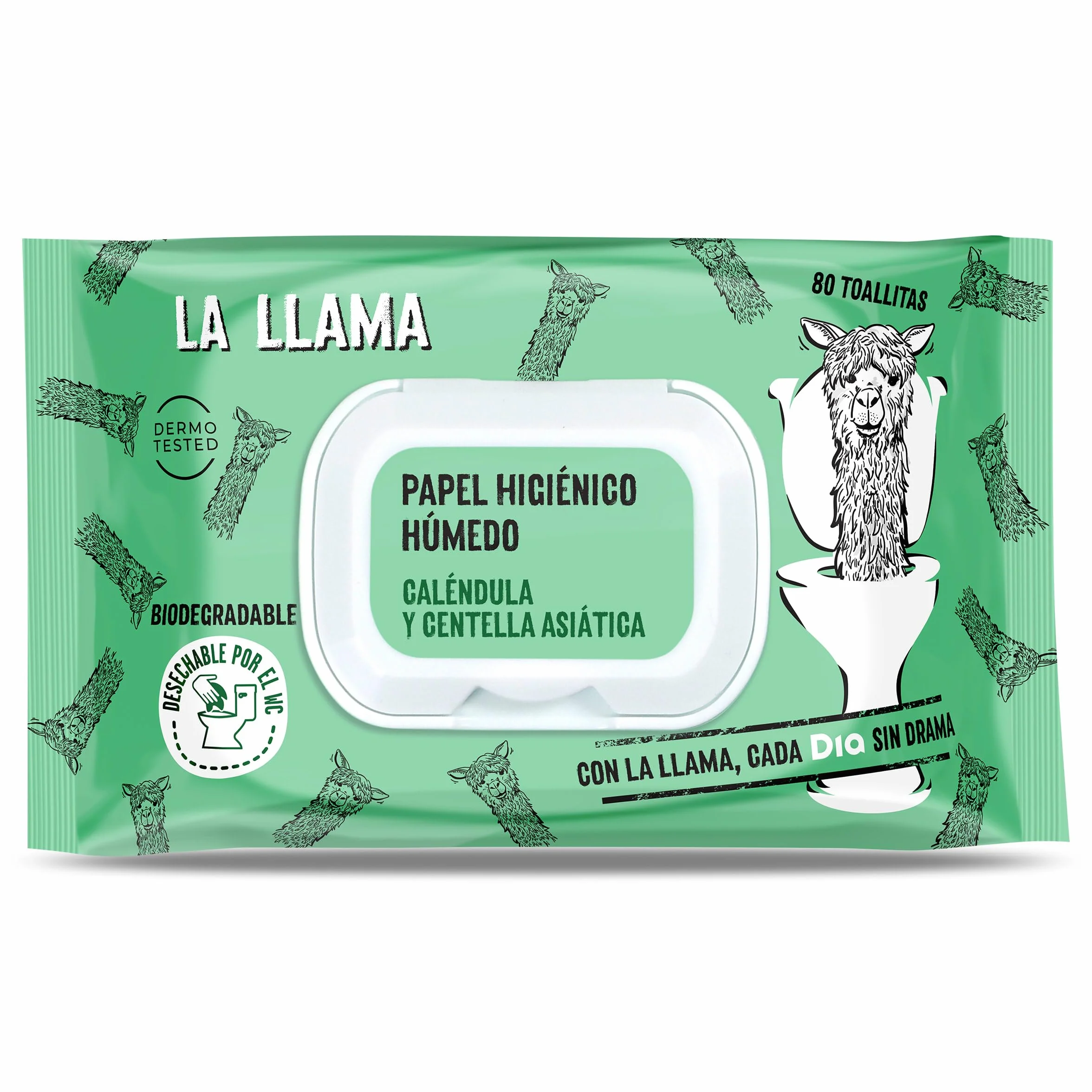 Papel higiénico húmedo Fresh bolsa 80 unidades DIA LA LLAMA