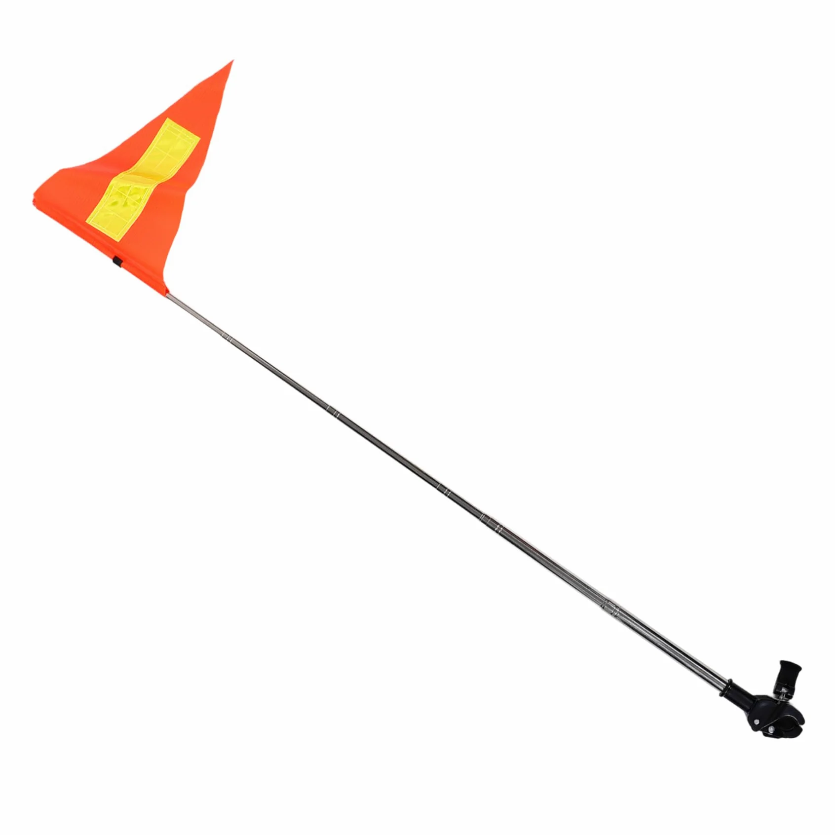 Cabilock 5 Piezas Banderín retráctil scooter telescópico con bandera de seguridad bandera de seguridad para sillas de ruedas Asta de para carrito de golf telescópica Naranja