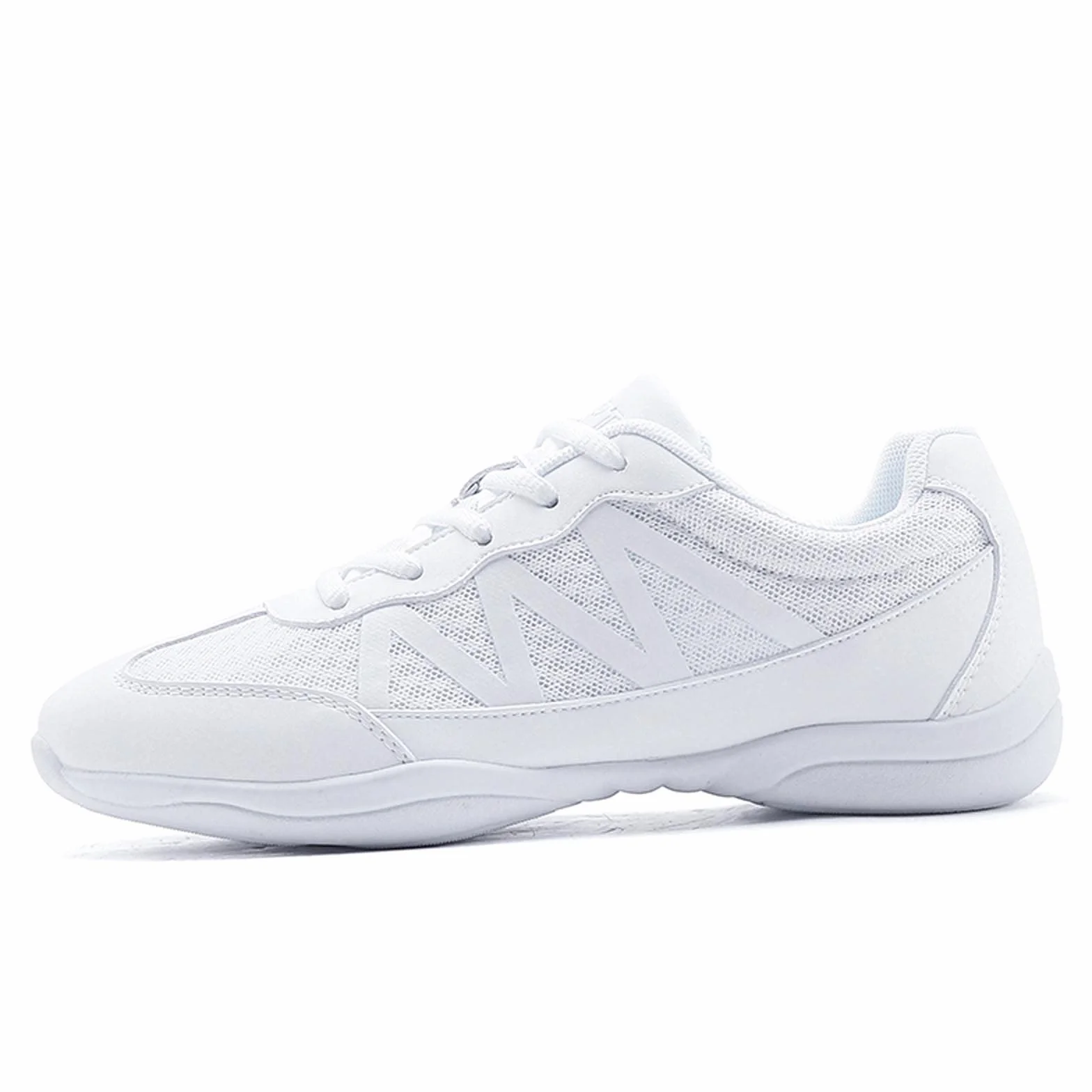 Zapatos de porrista blancos para mujer, zapatos de animadora, zapatos de cheer, yoga, gimnasia, jazz, zapatos de danza, zapatillas de correr