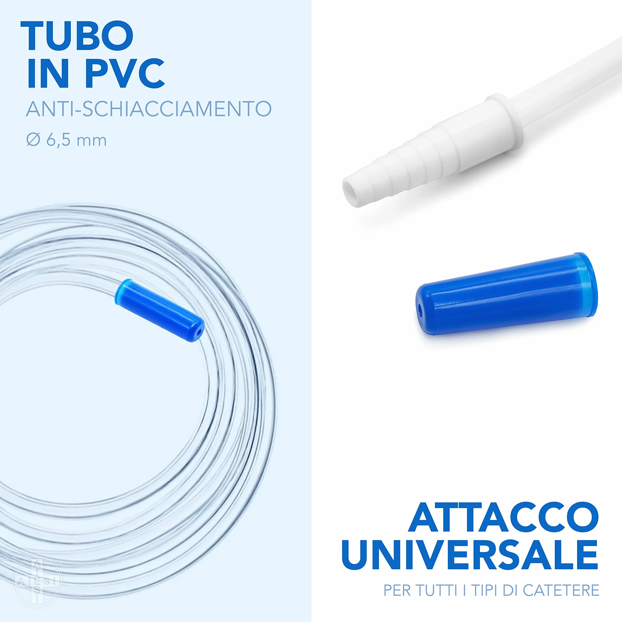 Bolsas de orina de 2 litros tubo 90 cm sin grifo de descarga HOSPIDRAIN Paquete de 25