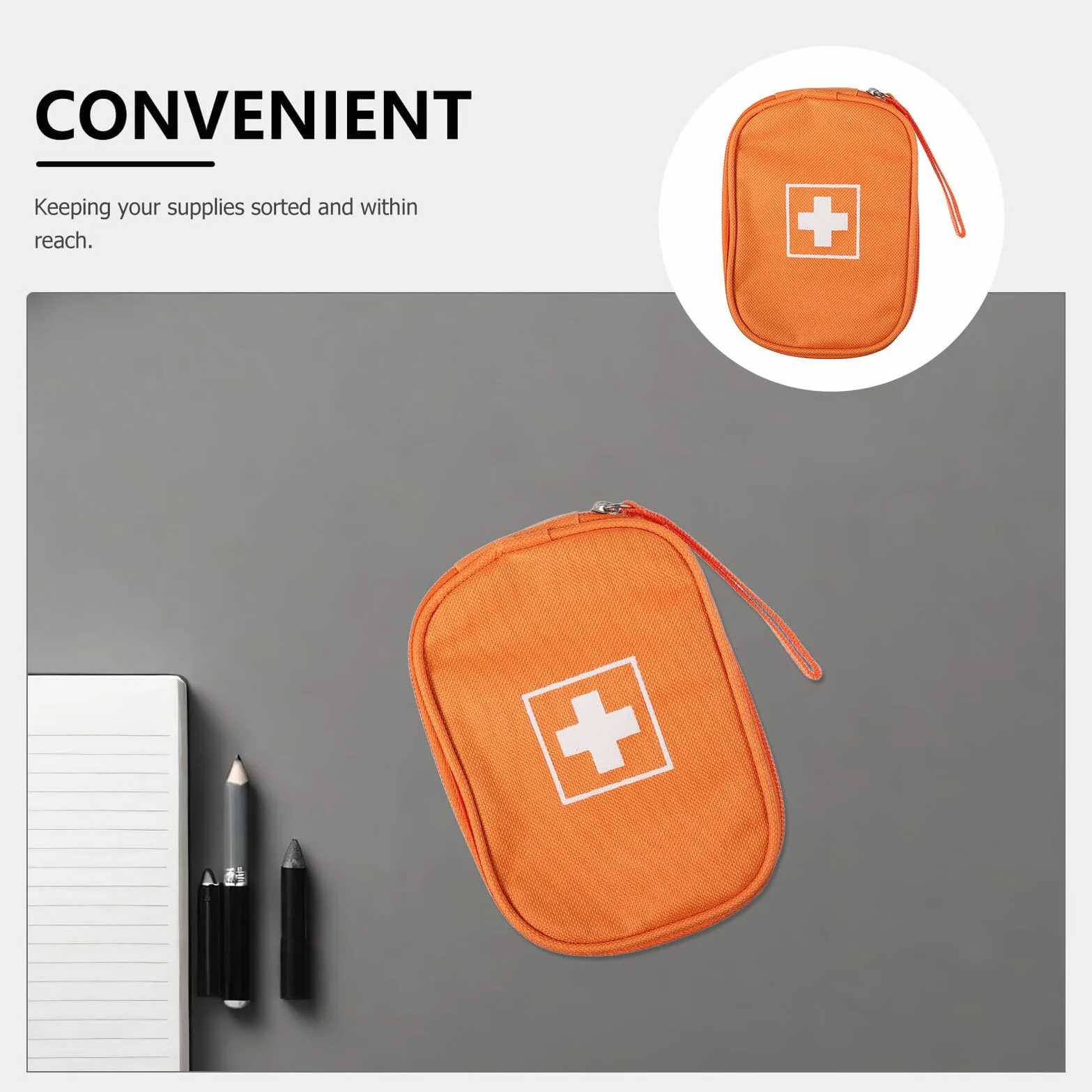 Bolsa Médica Portátil Pequeña con Asa Organizador para Almacenamiento de Medicamentos Bolsa de Salud Ligera para Emergencias y Viajes al Aire