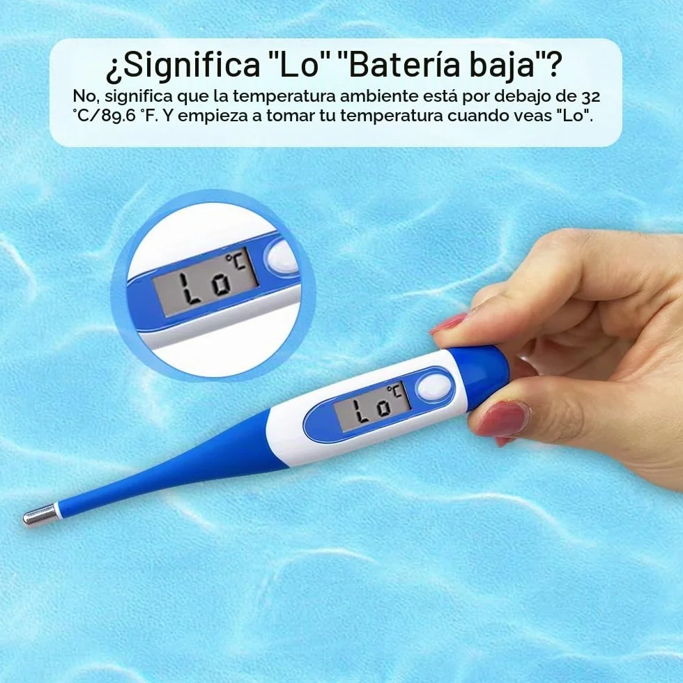 Berrcom Termómetro Digital Flexible Bucal y Antebraquial Impermeable con Alarma de Fiebre