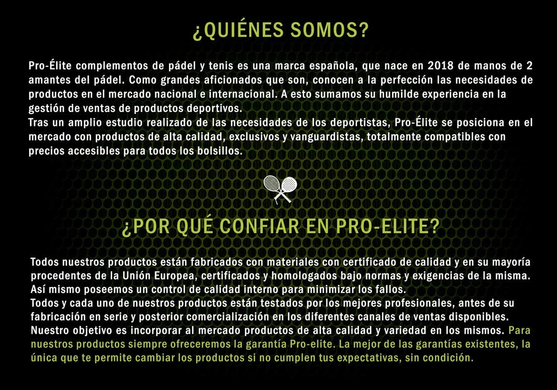 Overgrips Pro Elite. Modelo Confort. Elige el Color y el Acabado/Tacto.