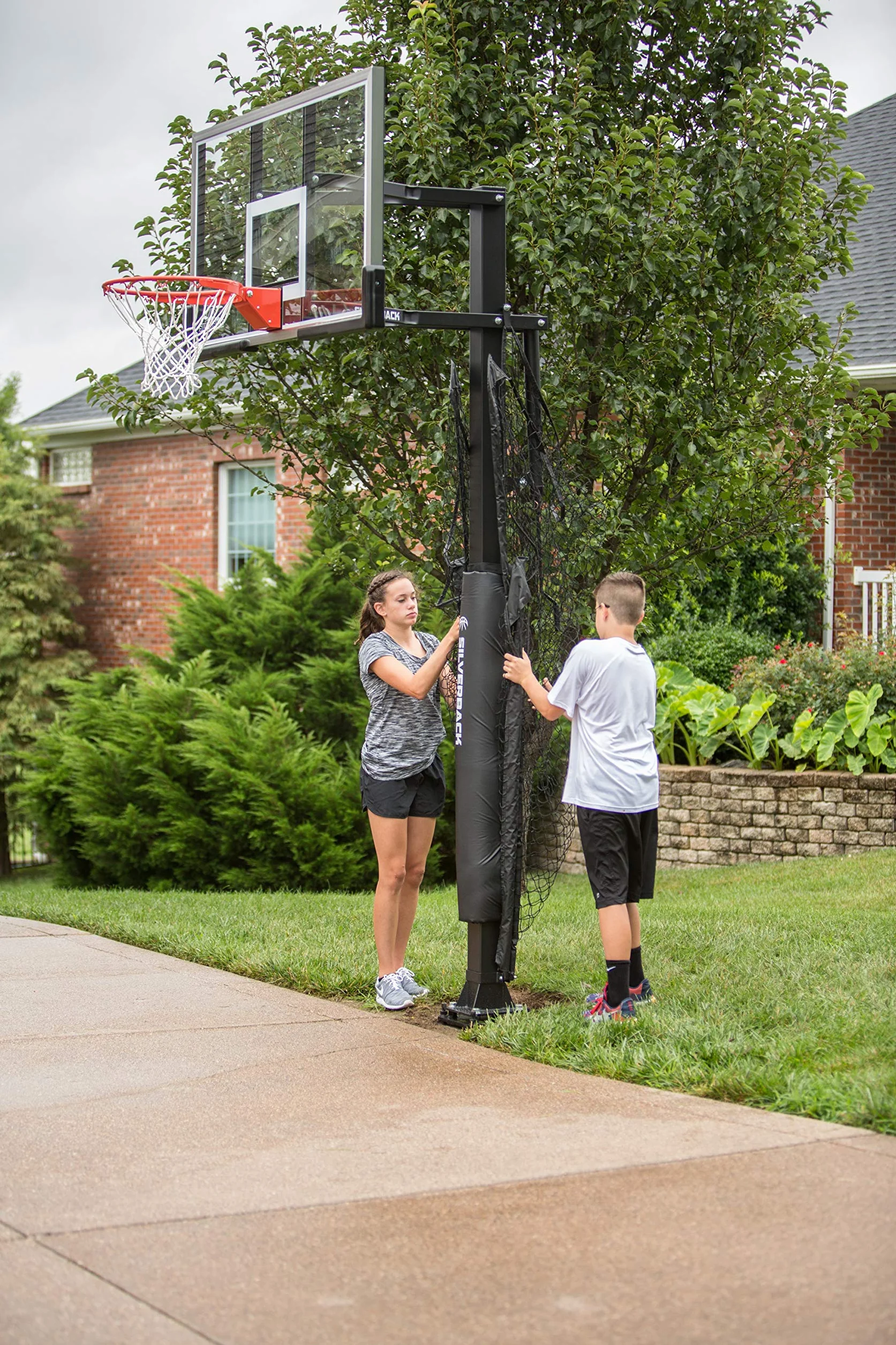 Basketball Yard Guard Defensive Net System Rebounder with Foldable