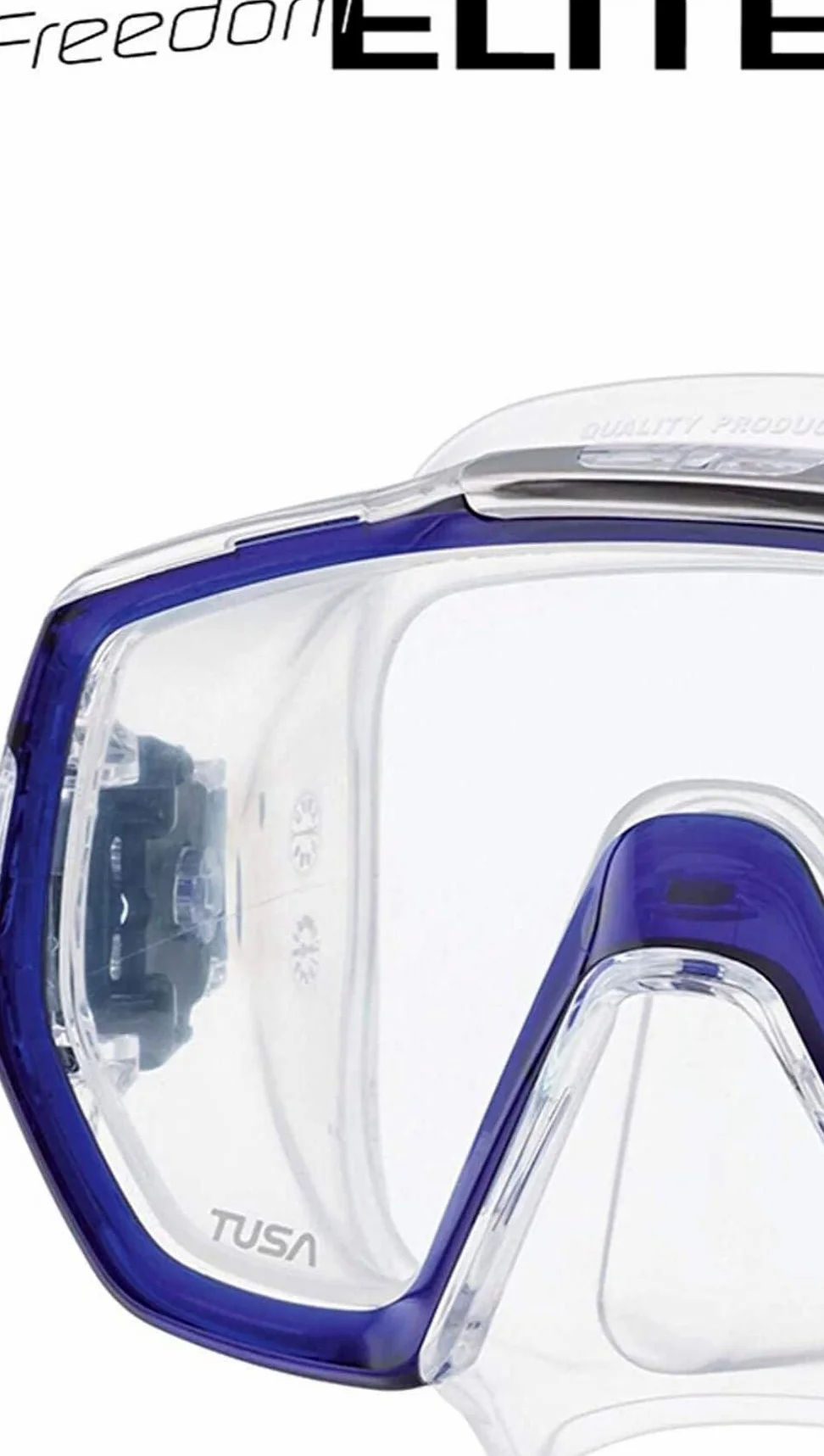 Tusa Elite Gafas Máscara de Buceo y Snorkeling Adultos, Silicona Negro/Verde