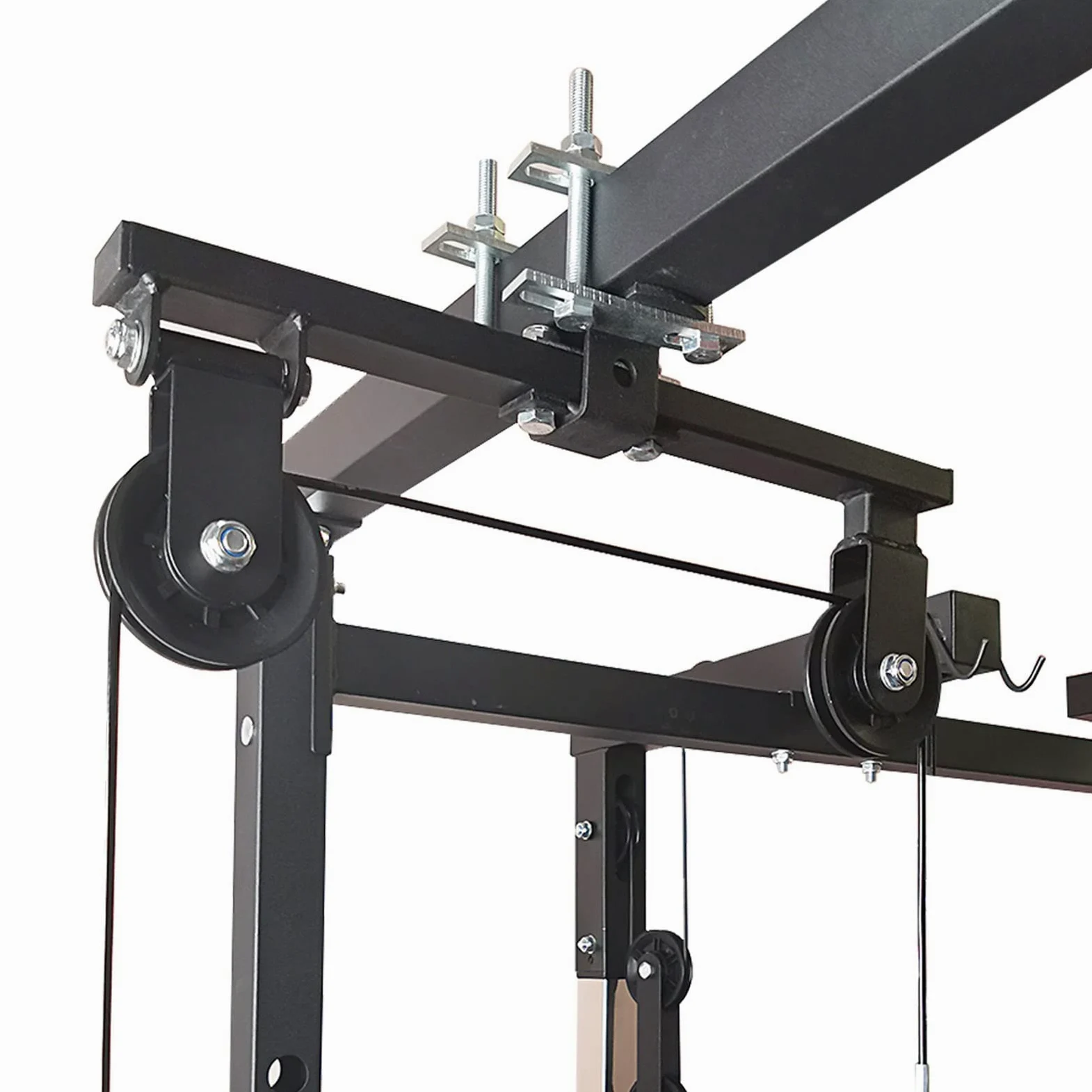 Dispositivo de tracción para Power Rack, máquina desplegable LAT, Sistema de Doble polea para Cables y Pesas para Gimnasio en casa, Entrenamiento de Fuerza, Racks de Potencia