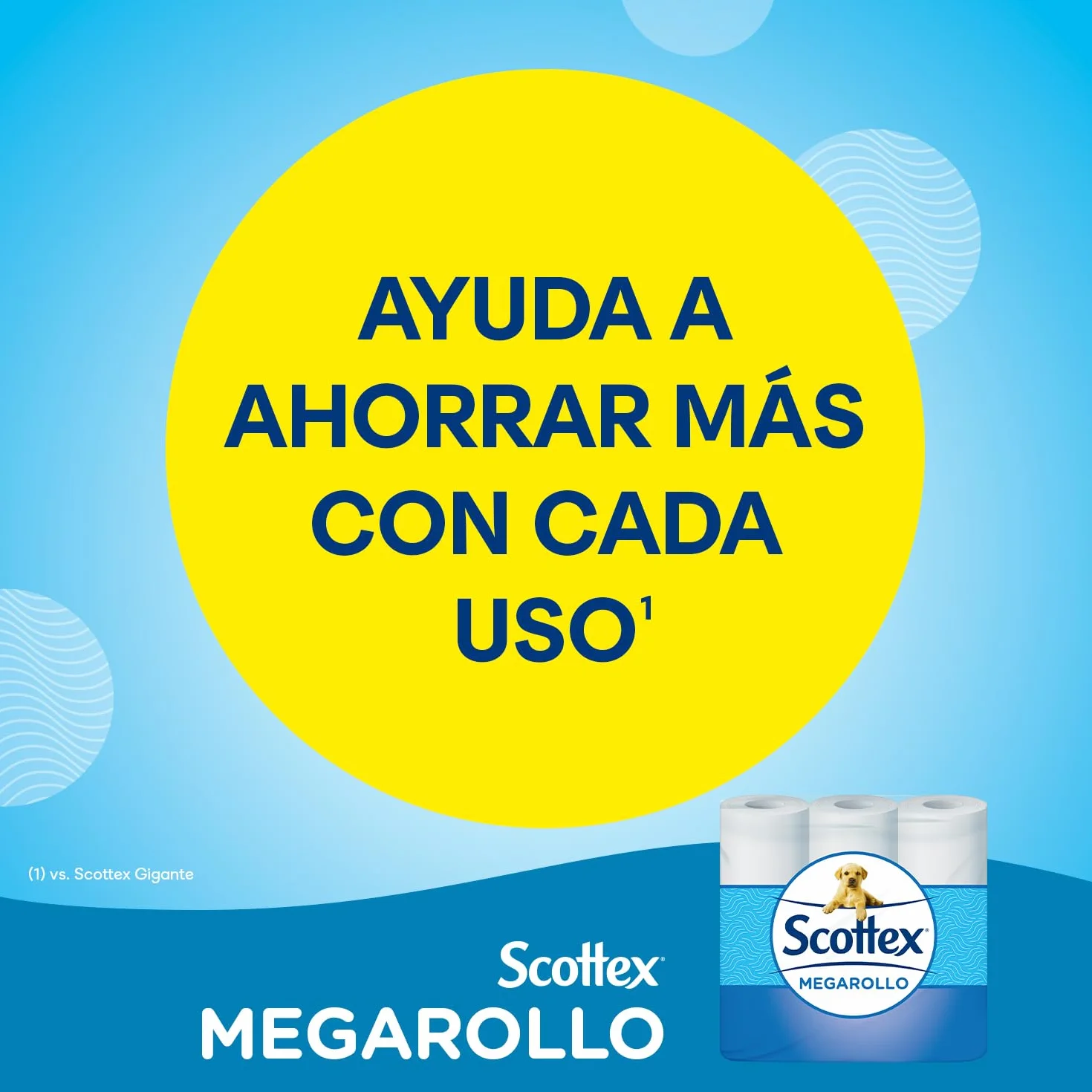 Scottex Papel Higiénico Megarollo Doble Rollo 48 Rollos Equivalen a 96 Rollos Regulares 4 Packs de 12