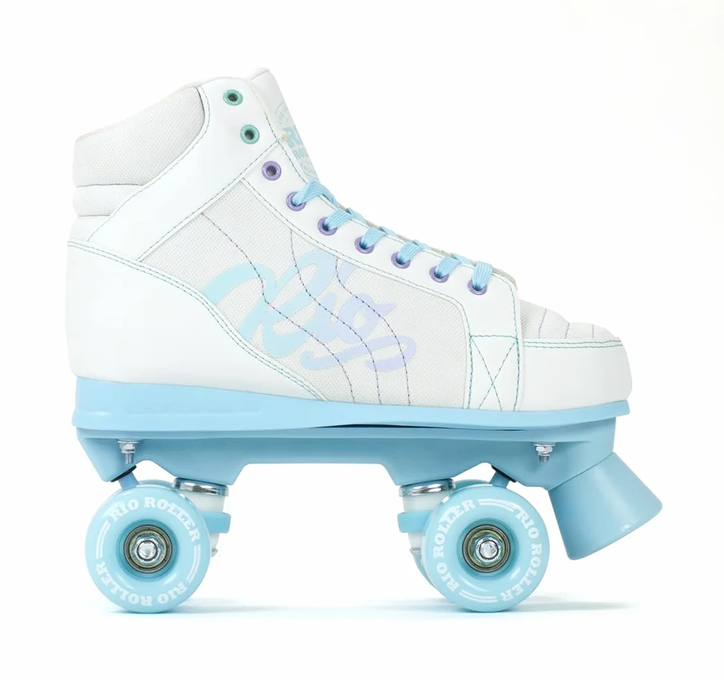 Rio Roller Lumina - Patines con Ruedas (Blanco/Azul)