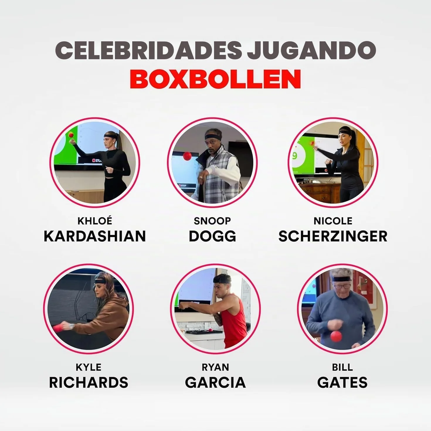 Boxbollen Original Pelota de Boxeo MMA Gear con Correa Ajustable Integración de Aplicación Boxball 1 Paquete