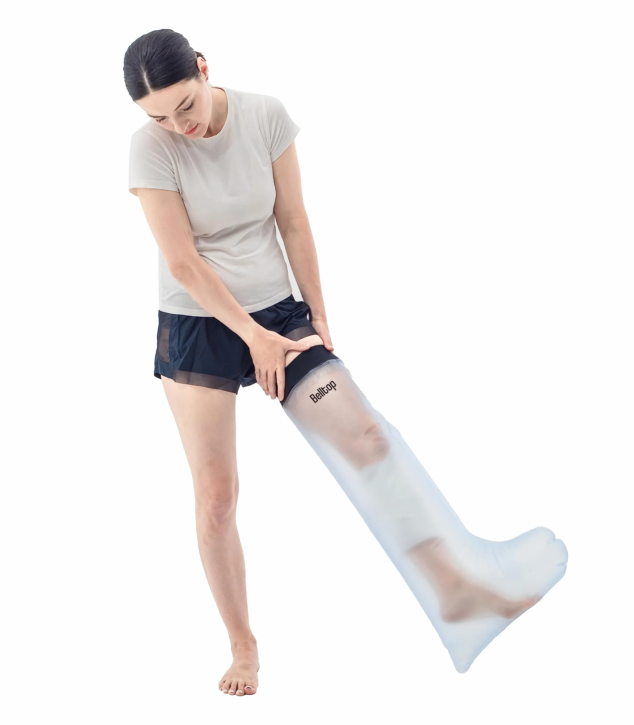 Funda impermeable escayola pierna adulto silicona protector estanco ducha piscina