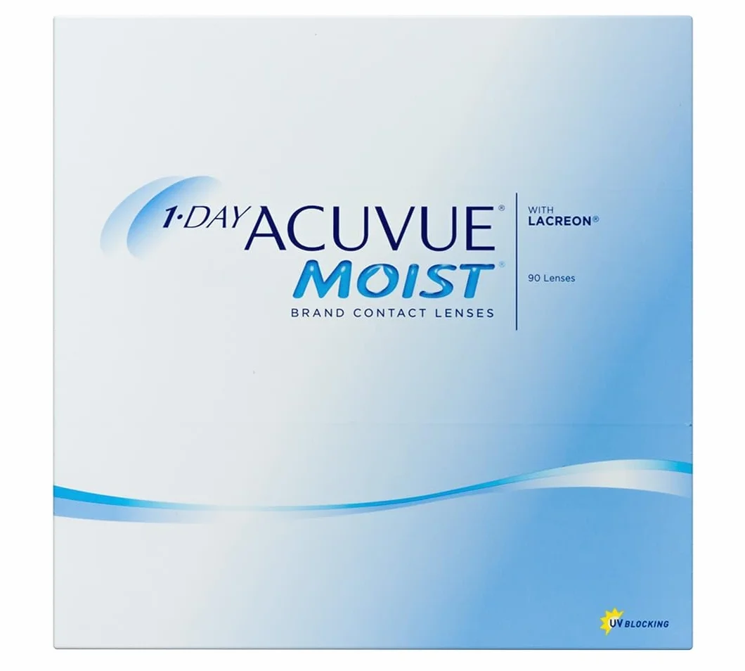 Acuvue 1-DAY ACUVUE MOIST Reemplazo Diario protección UV 90 lentes -2.25 radio 9.0